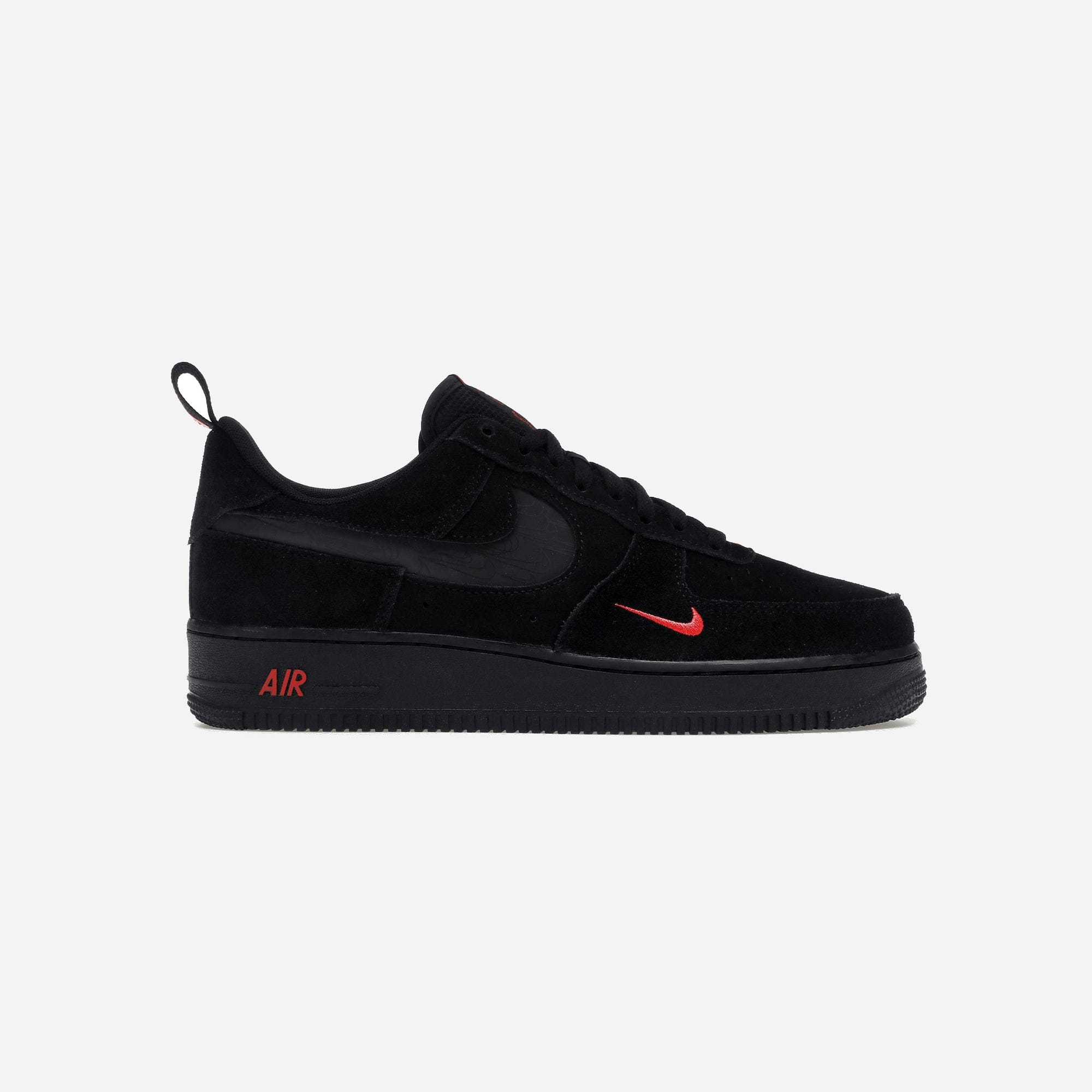 Nike Air Force 1 Low Multi-Swoosh Black Crimson
