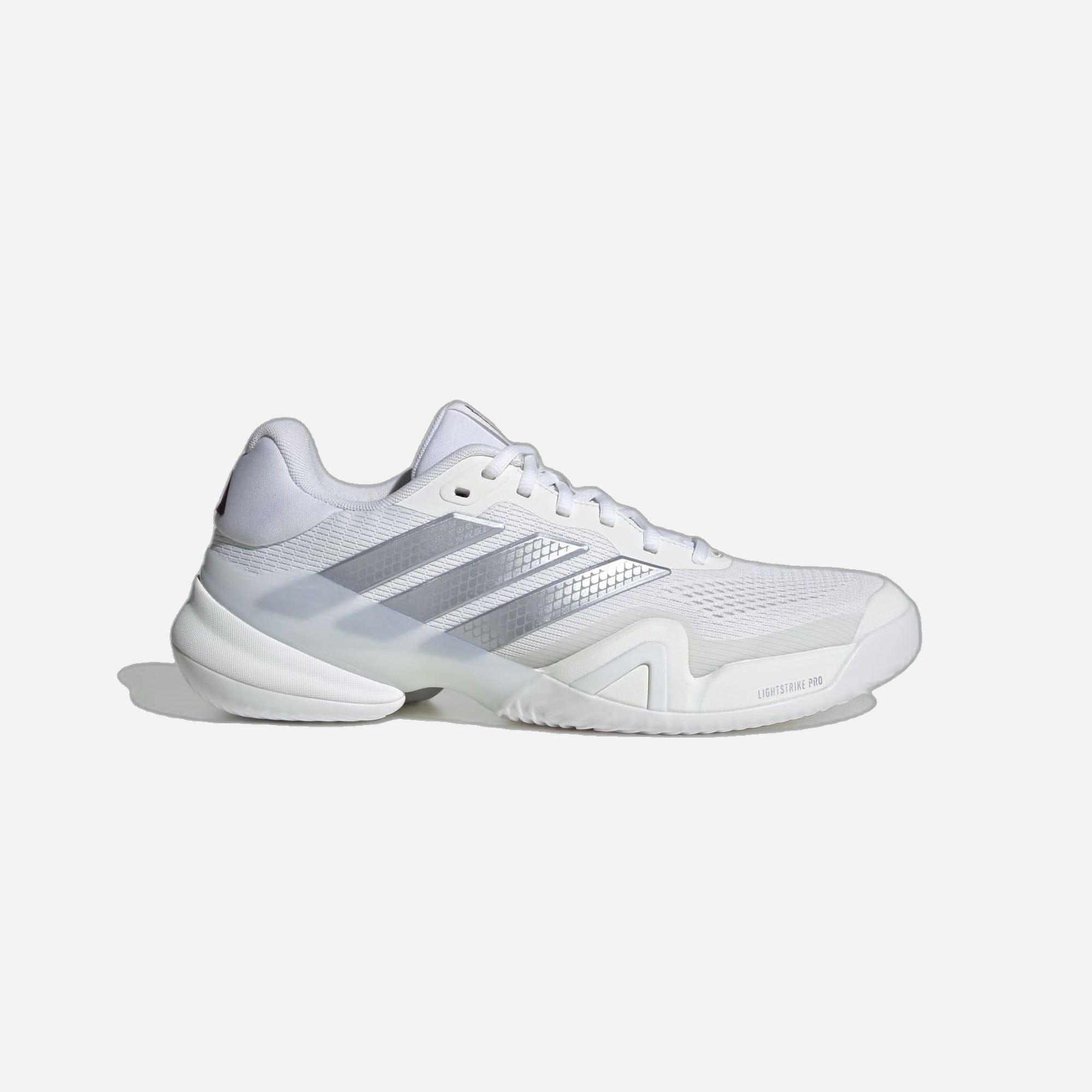 Adidas Barricade 14 Tennis Cloud White Tech Grey Metallic Maroon WMNS