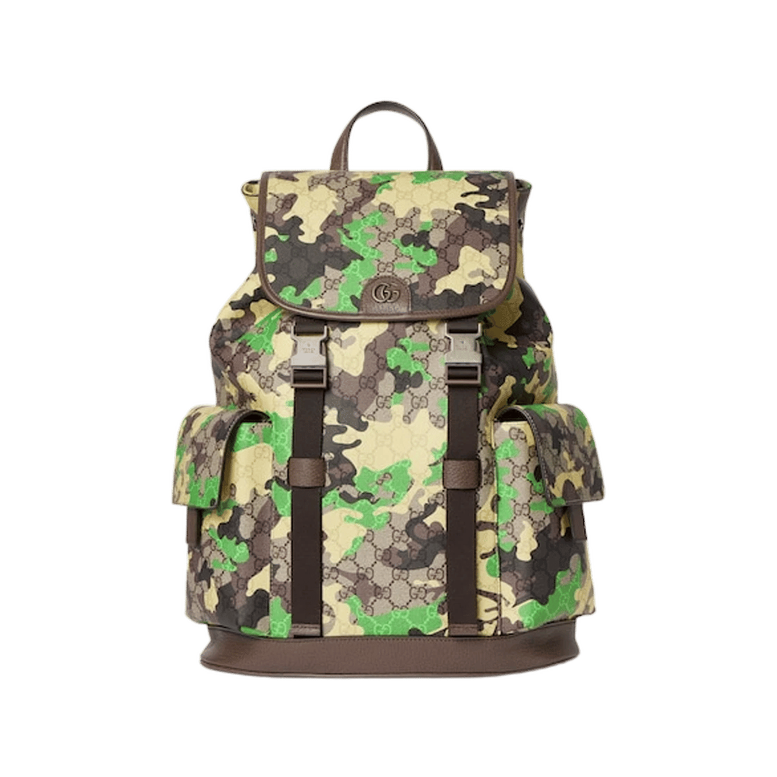Gucci GG Large Backpack Green Yellow