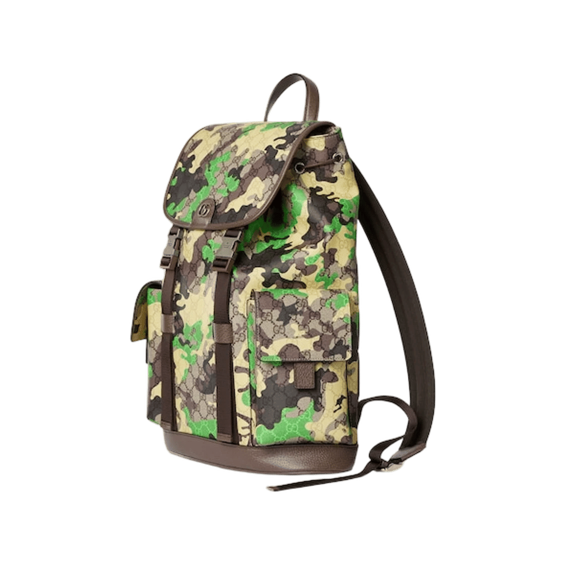 Gucci GG Large Backpack Green Yellow