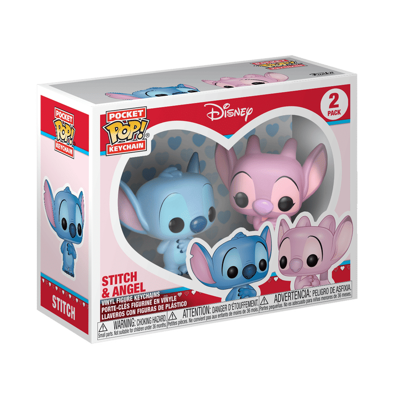 Pop! Keychain Stitch & Angel 2-Pack