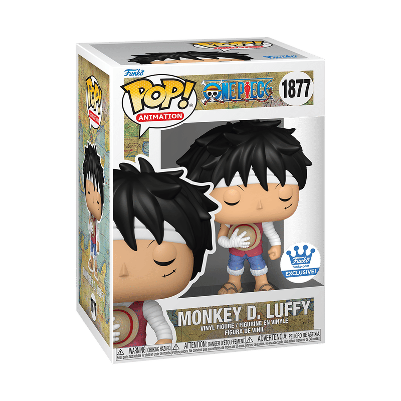 Pop! Monkey D. Luffy (Marineford Memorial) with Pop! Protector