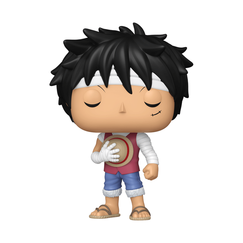 Pop! Monkey D. Luffy (Marineford Memorial) with Pop! Protector