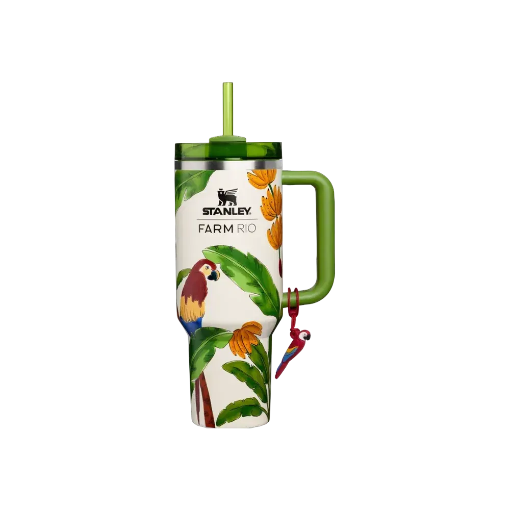 Stanley 1913 X Farm Rio Quencher H2.0 FlowState Tumbler 40 OZ Farm Rio Tropical Destiny