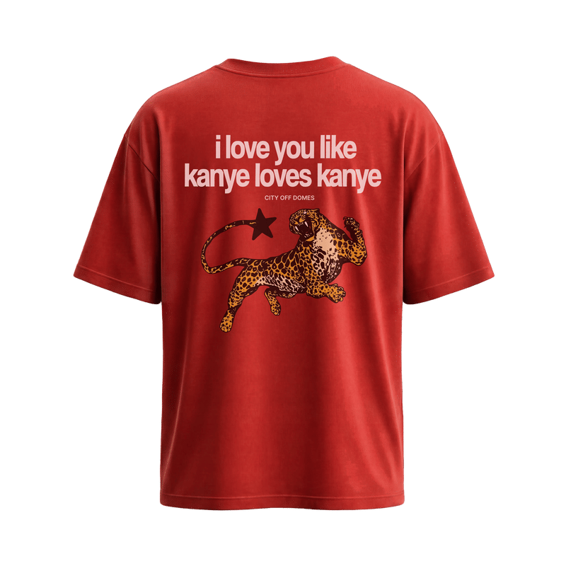 City off Domes Kanye Love Red T-shirt