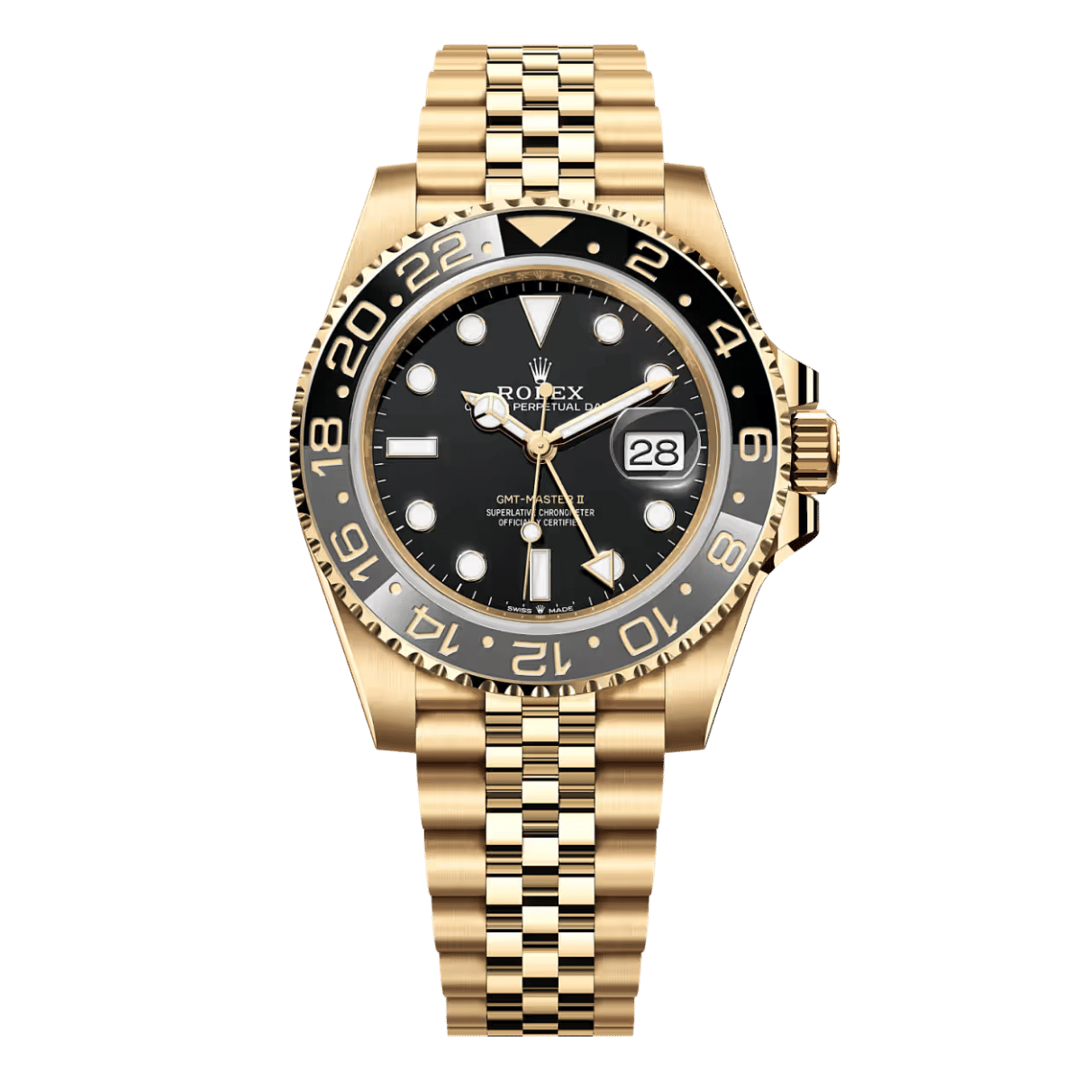 Rolex GMT-Master II Oyster, 40 mm, yellow gold Reference 126718GRNR