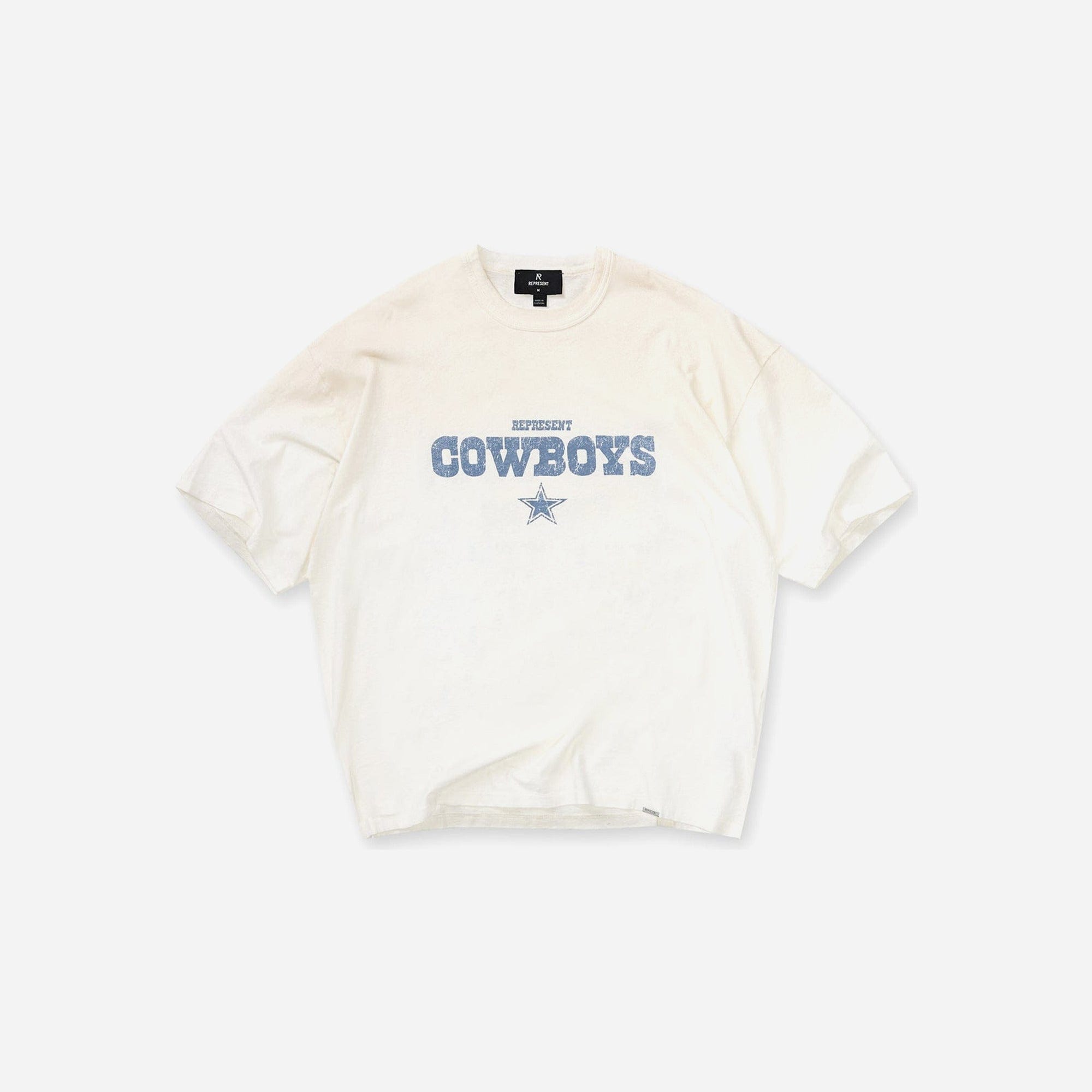 Represent Dallas Cowboys X Represent T-Shirt Washed Ecru SS26