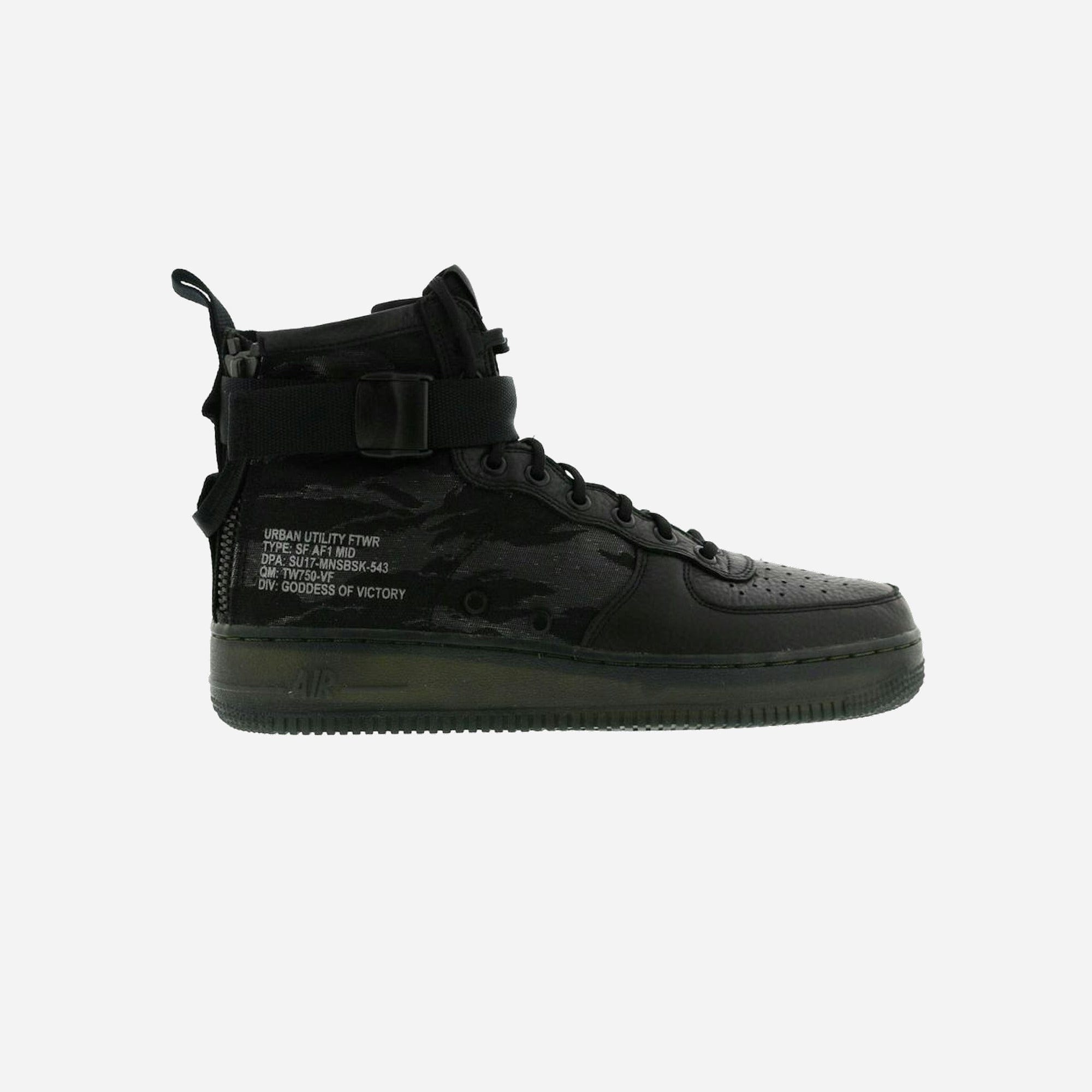 Nike Sf Air Force 1 Mid Black Cargo Khaki