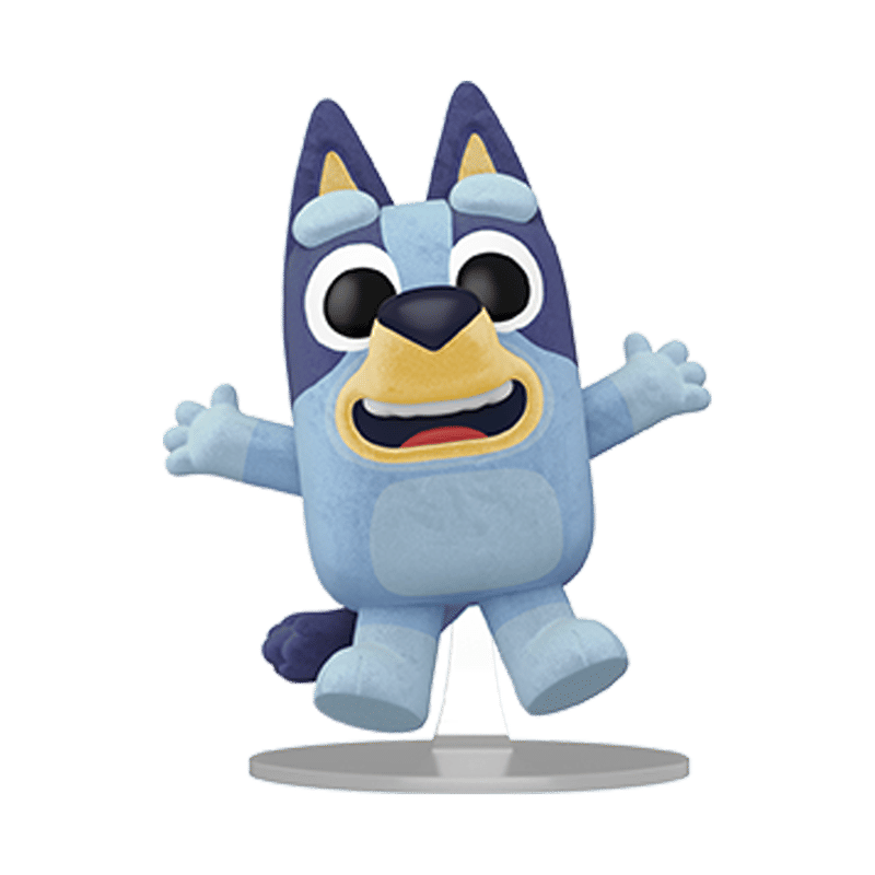 Pop! Bluey Jumping (Flocked)