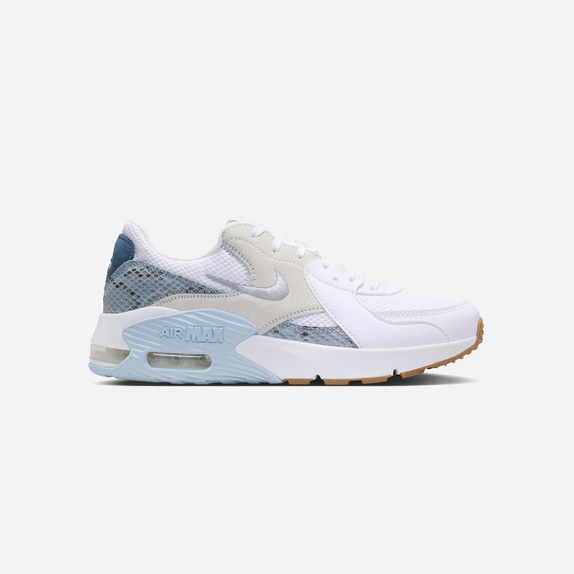 Nike Air Max Excee Premium White Hydrogen Blue Snakeskin WMNS