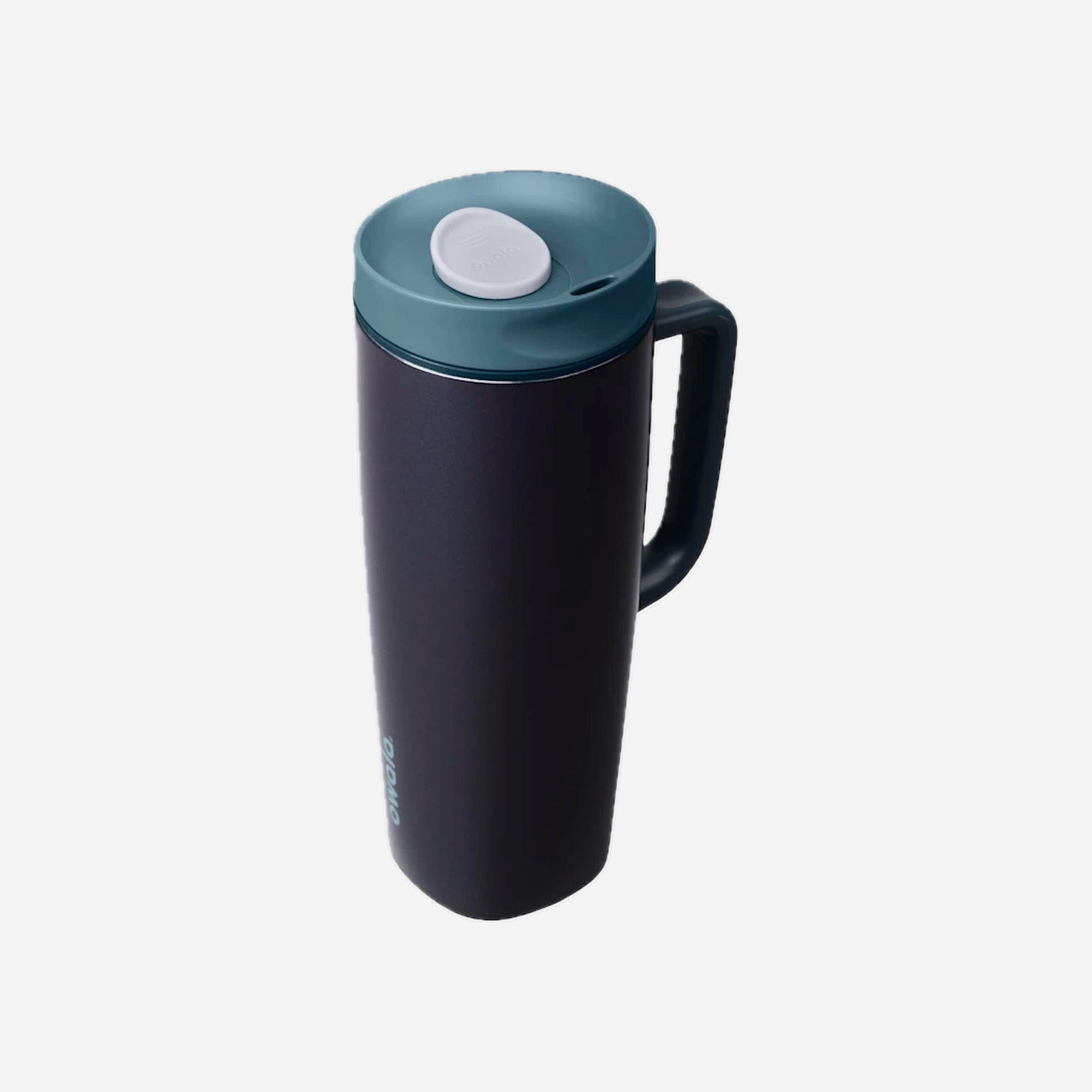 Owala SmoothSip Slider With Handle 24oz Stainless Steel Blue Steel
