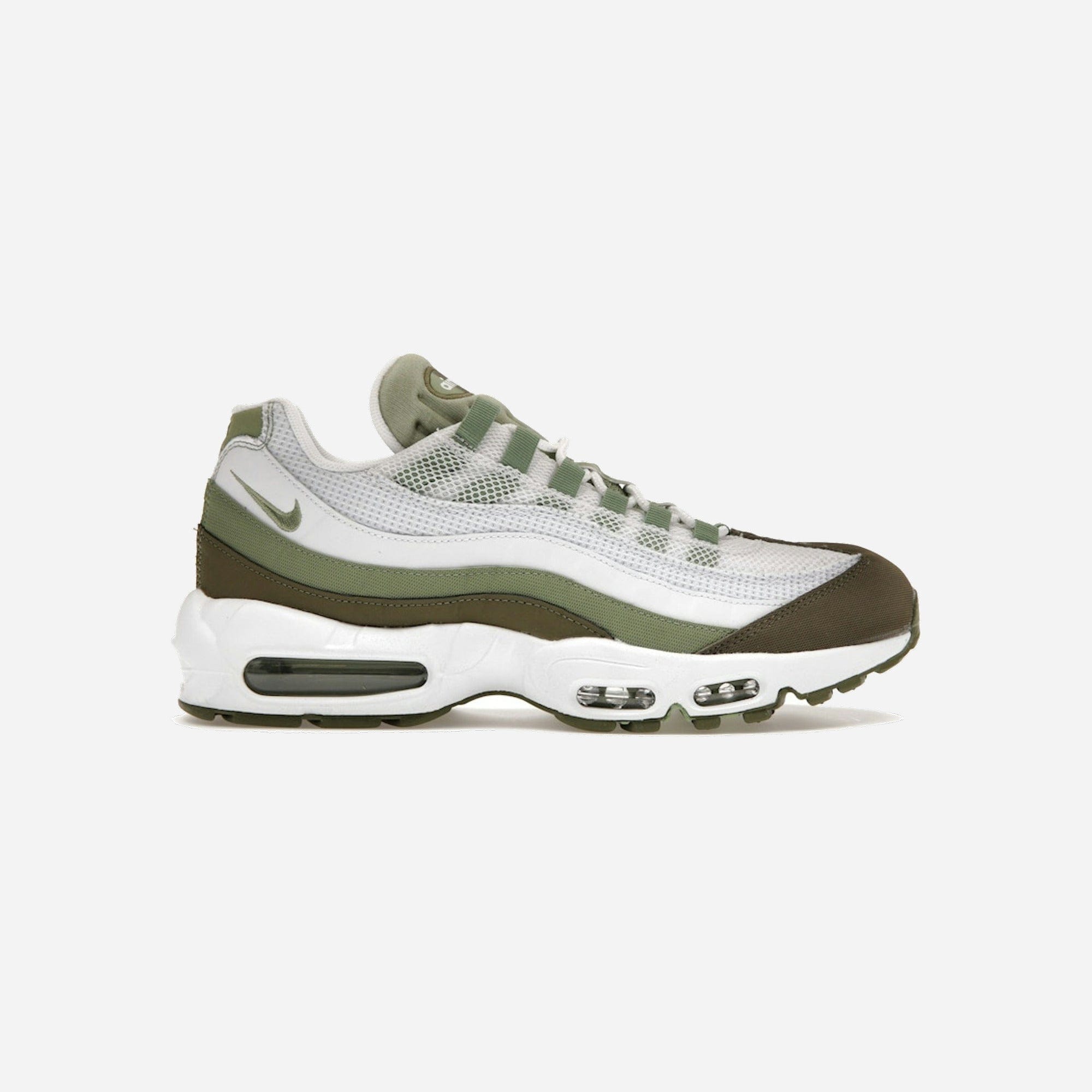 Nike Air Max 95 White Medium Olive Oil Green