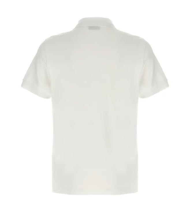 Fendi White Pique Polo Shirt
