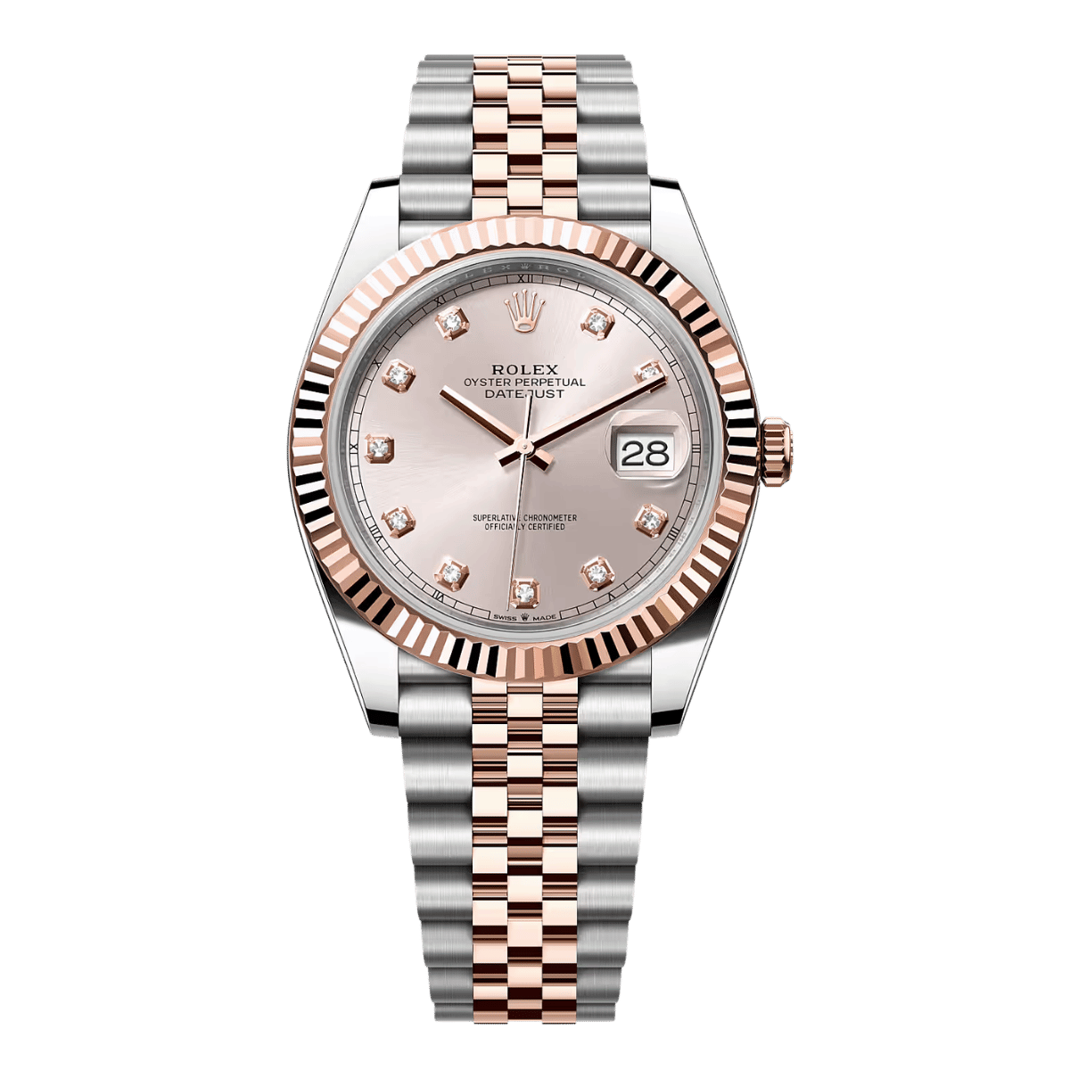 Rolex Datejust 41 Rose Gold/Steel Sundust Diamond Dial (Ref: 126331)