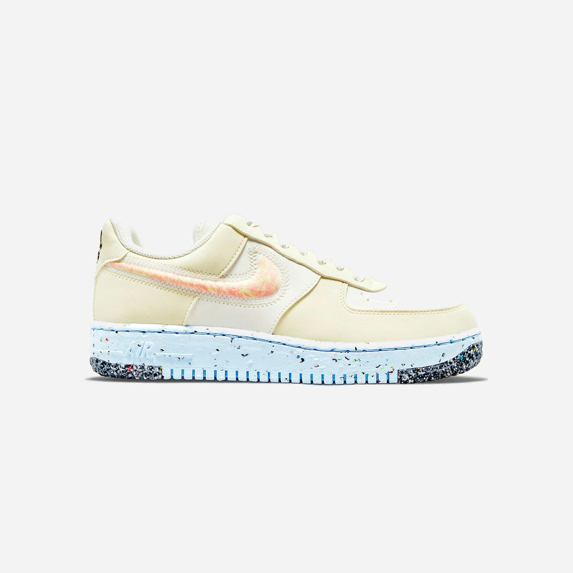 Nike Air Force 1 Low Crater Sail Total Orange Ice Blue WMNS