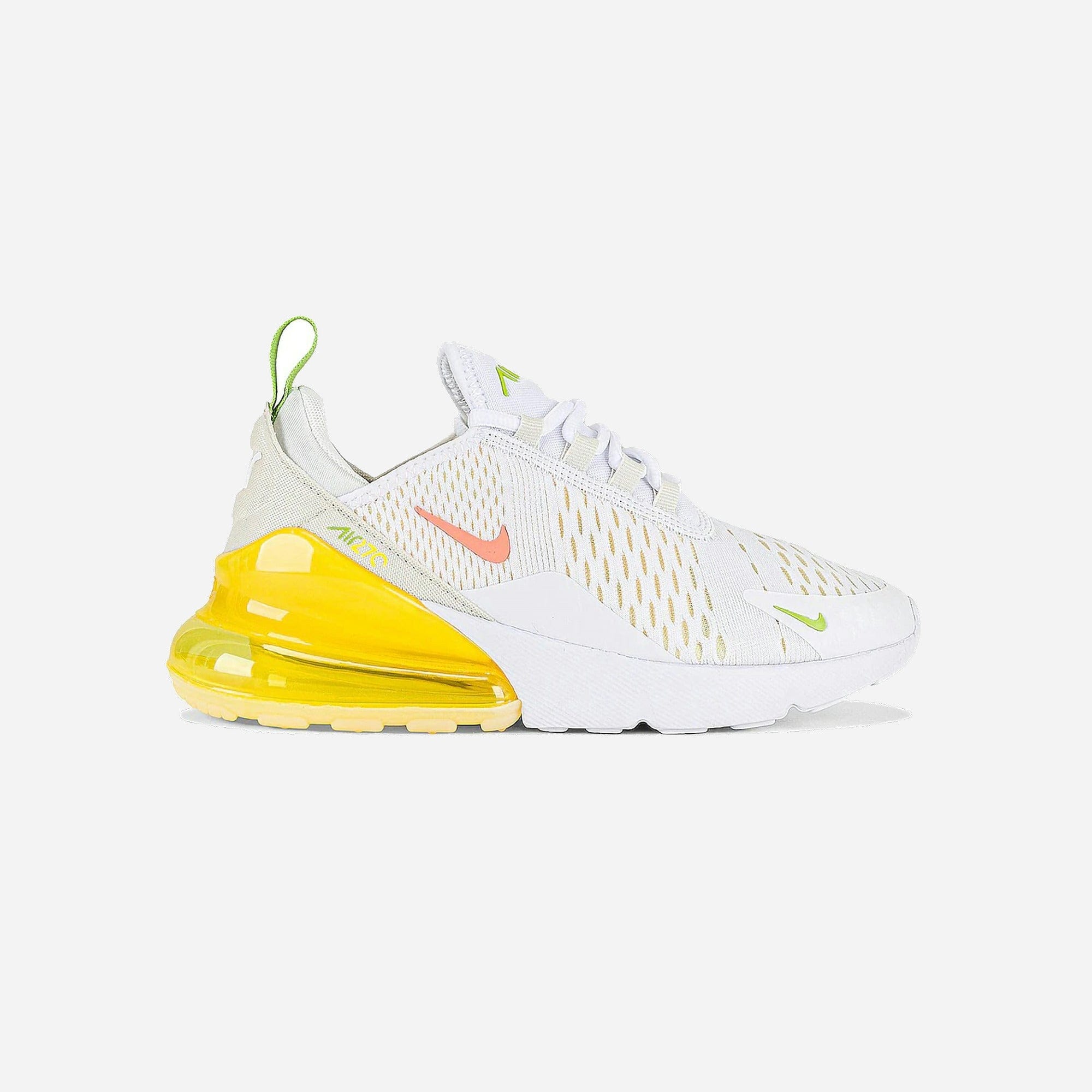 Nike Air Max 270 White Yellow Strike WMNS