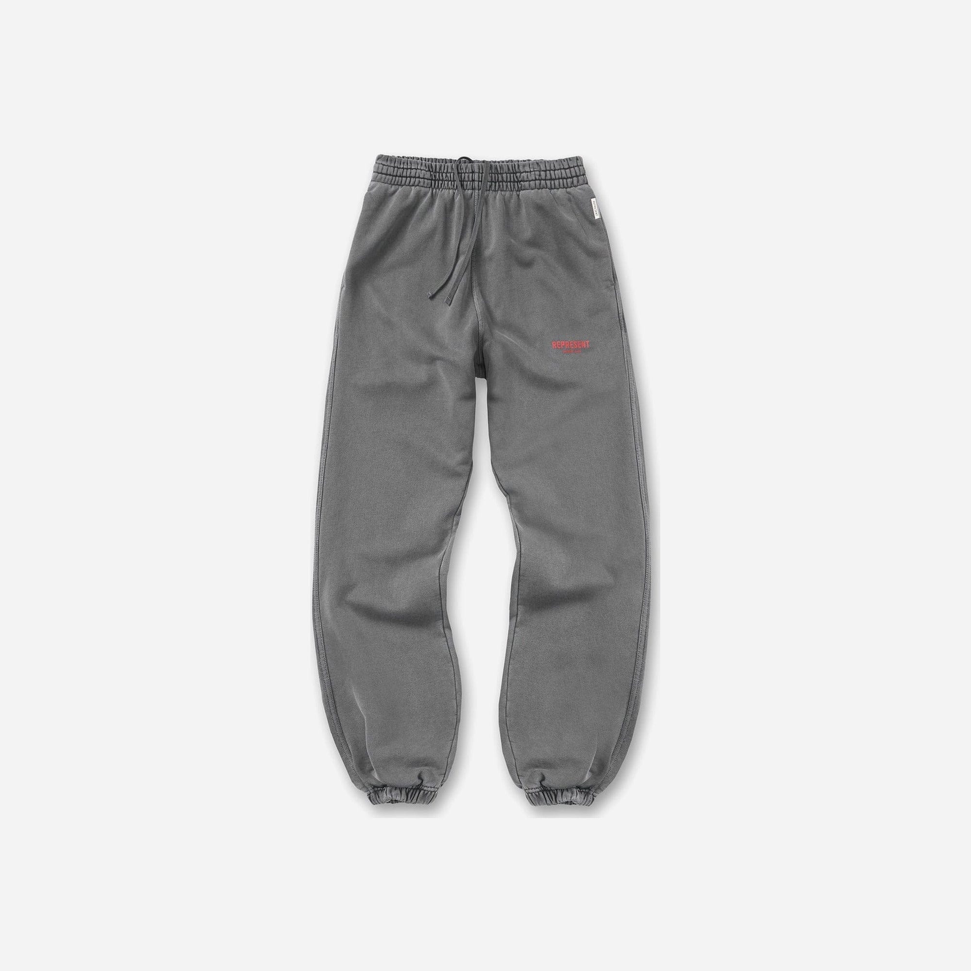 Represent Owners Club Sweatpant Washed Black SS26