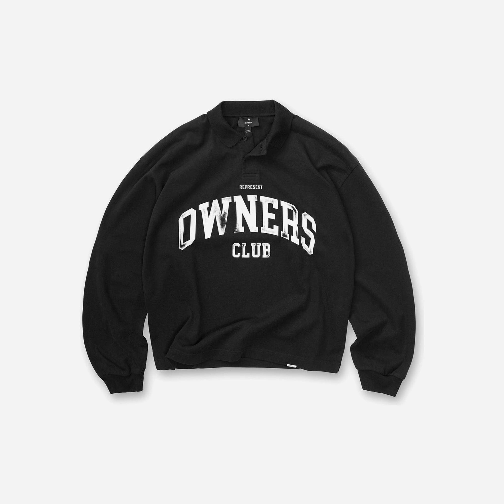 Represent Owners Club Rugby Polo Jet Black SS26