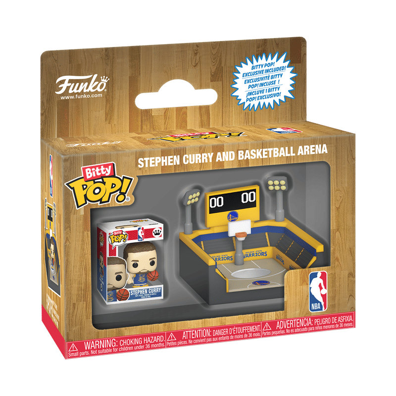 Bitty Pop! Towns Stephen Curry & Basketball Arena