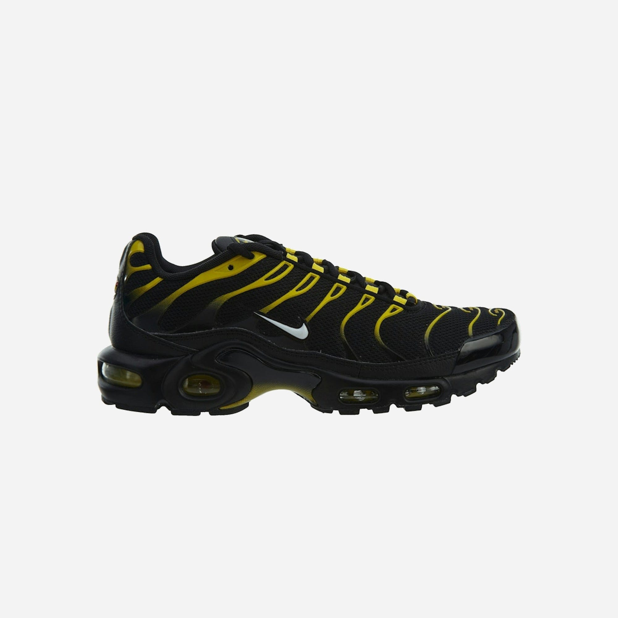 Nike Air Max Plus Black White-Vivid Sulfur