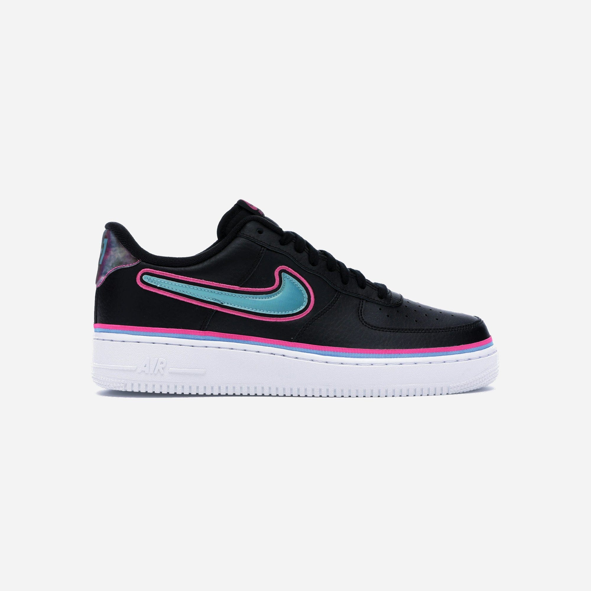 Nike Air Force 1 Low Sport NBA Black Blue Gale Laser Fuchsia