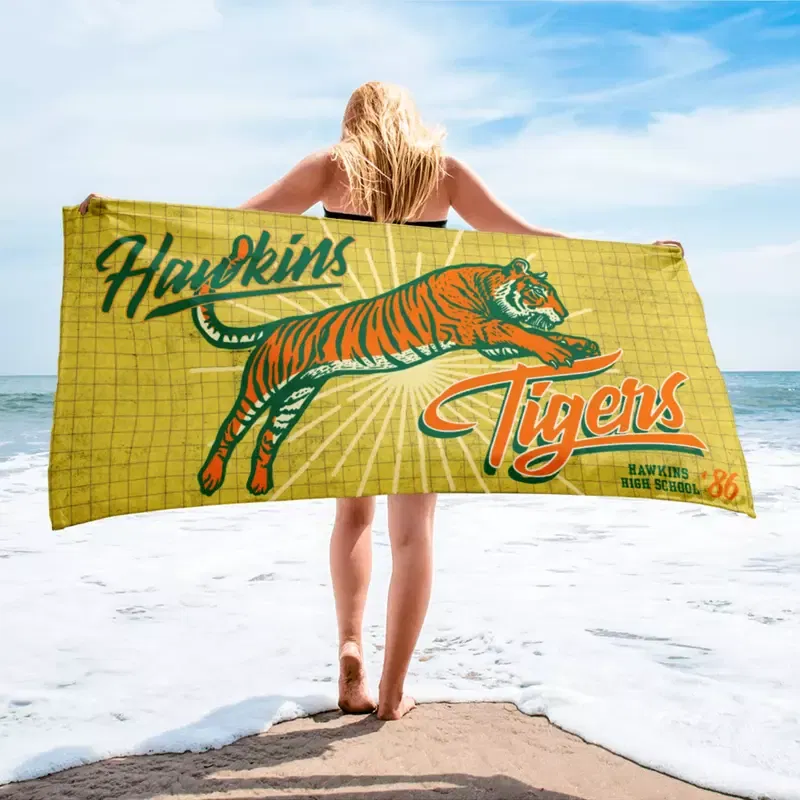 Stranger Things Hawkins High Beach Towel