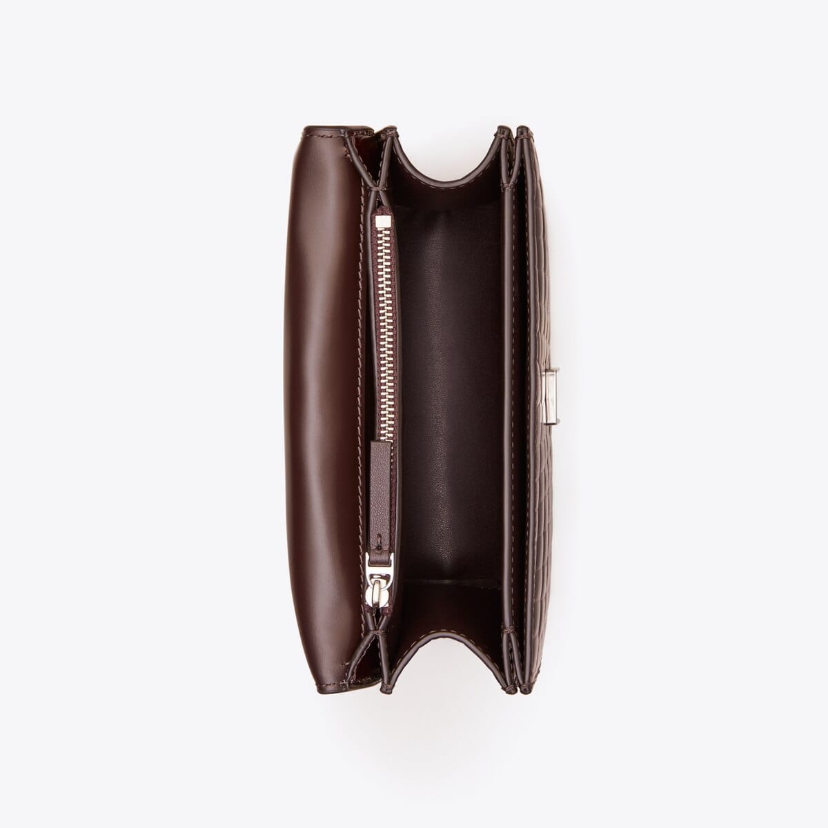 Small Eleanor Croc-Embossed Shoulder Bag