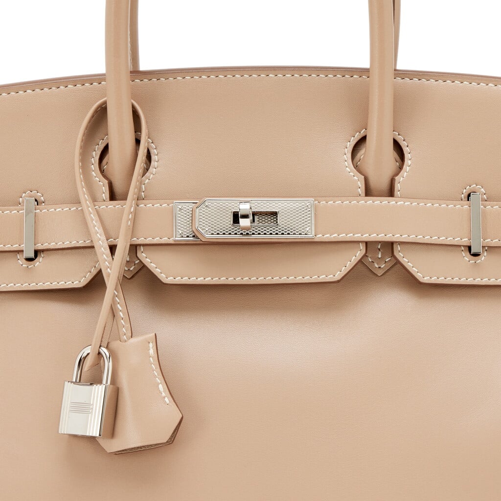 Argile Tadelakt Birkin 30 Guilloche Palladium Hardware, 2014