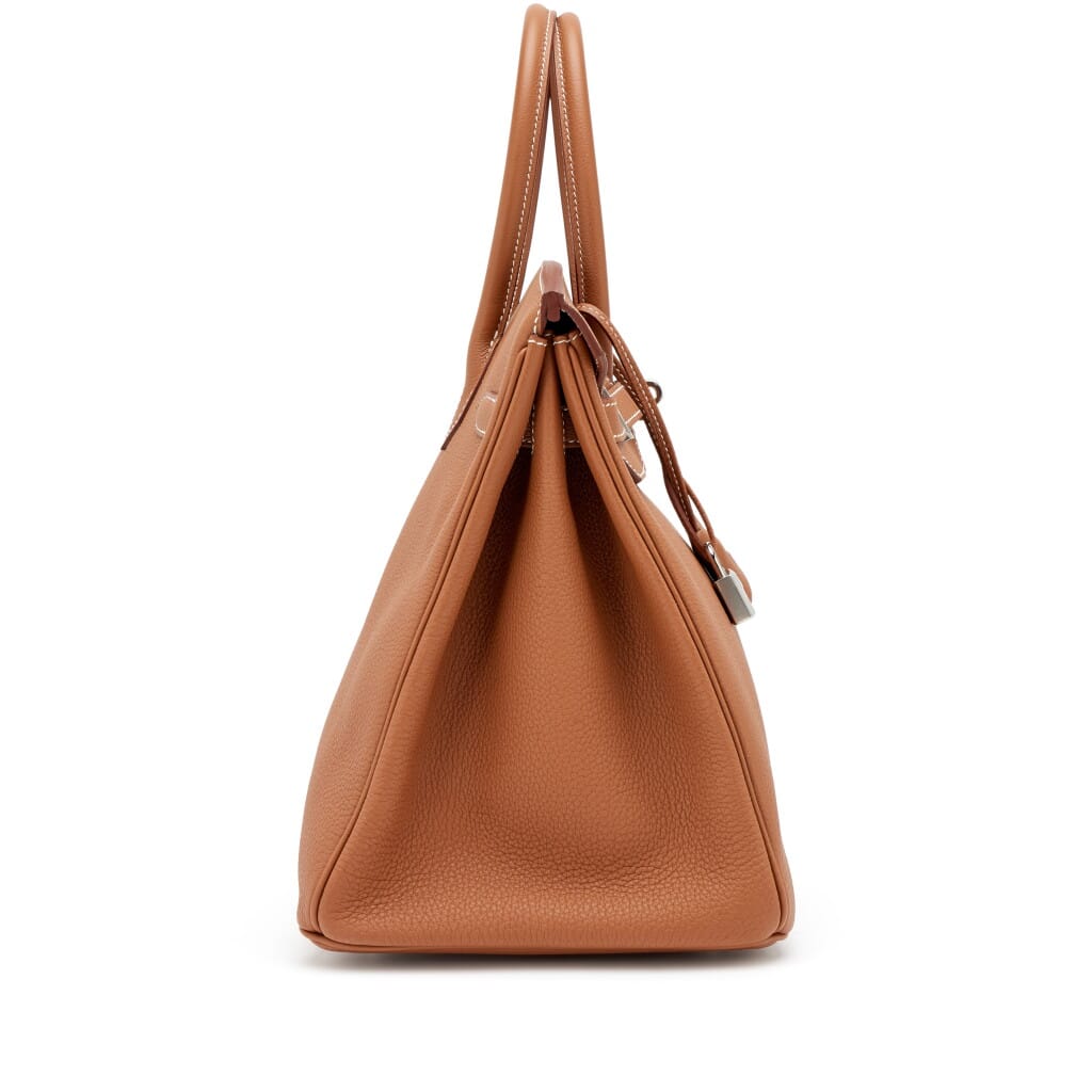 Gold Togo Birkin 35 Palladium Hardware, 2026