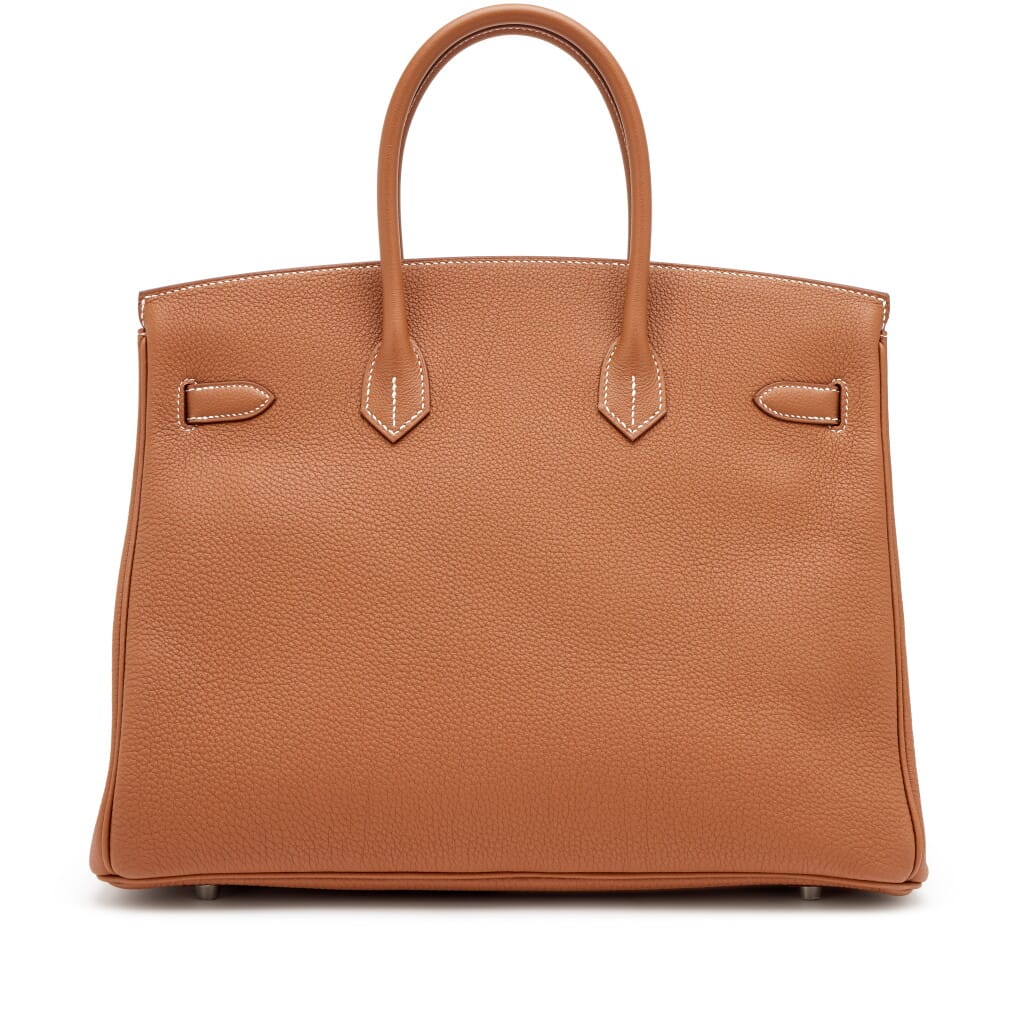Gold Togo Birkin 35 Palladium Hardware, 2026
