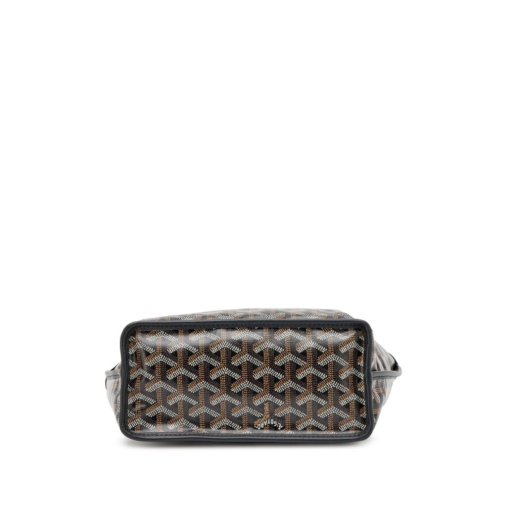 Black Goyardine Canvas and Chevroches Calfskin Anjou Mini Bag, 2026