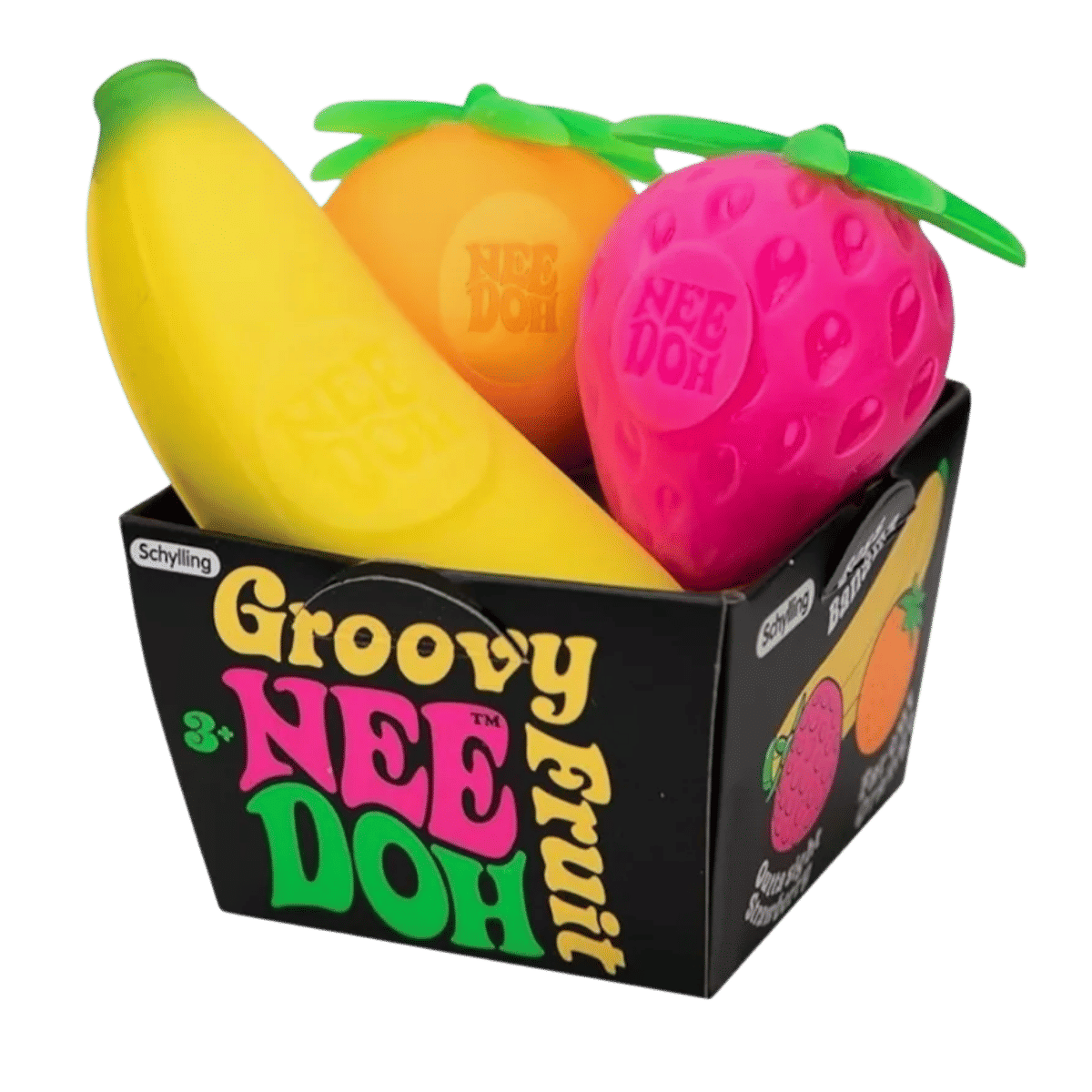 NeeDoh Groovy Fruit Squishy Fidget Toy Multicolor