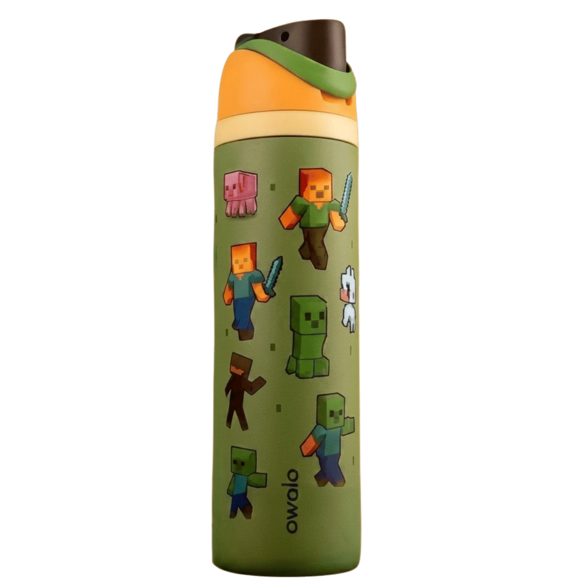 Owala Freesip Insulated Stainless Steel Water Bottle With Straw 945 ml / Green Minecraft