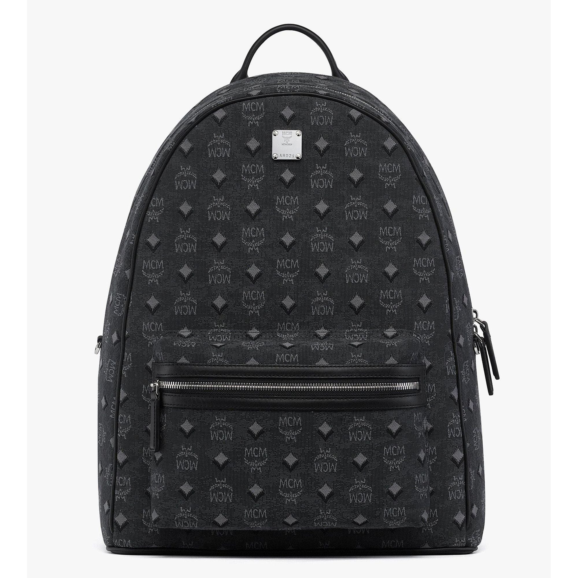 MCM Medium Stark Backpack in Denim Visetos