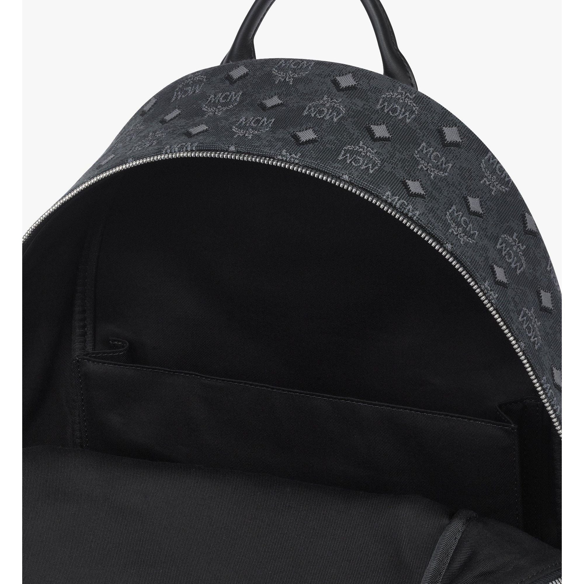 MCM Medium Stark Backpack in Denim Visetos
