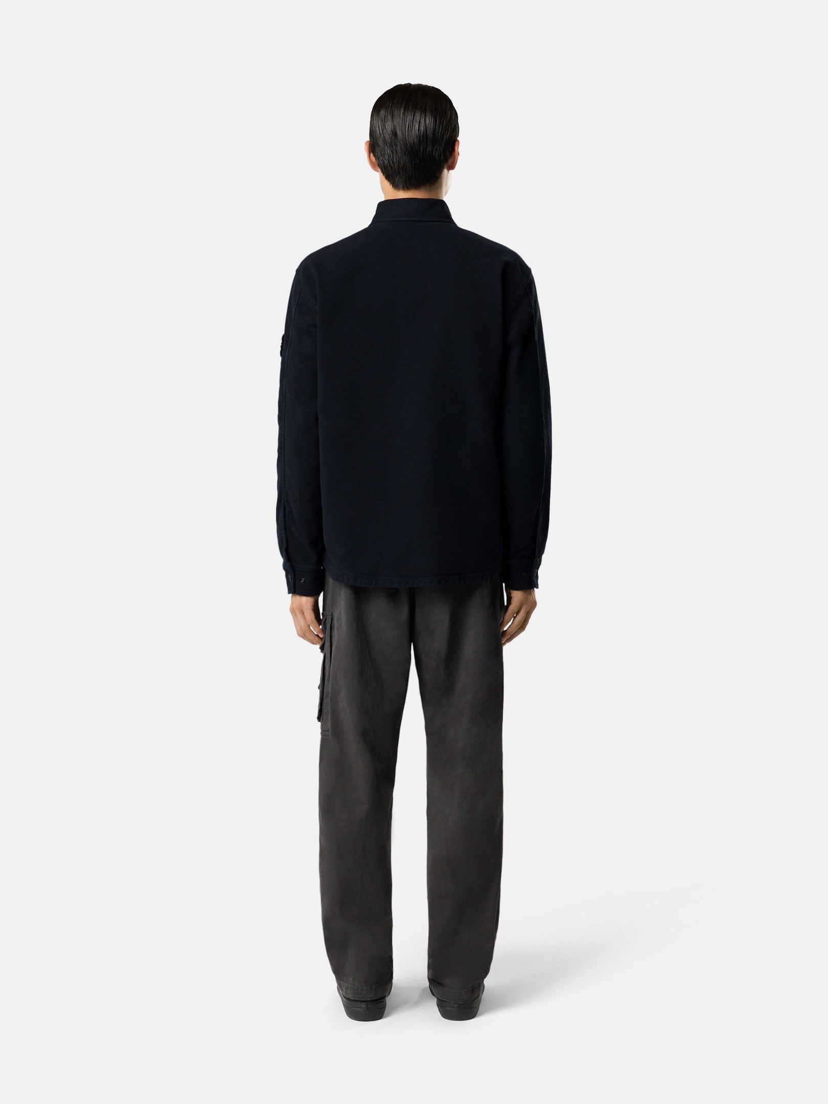 Stone Island Comfort-Fit Long-Sleeve Shirt with Chest Pocket 1200030