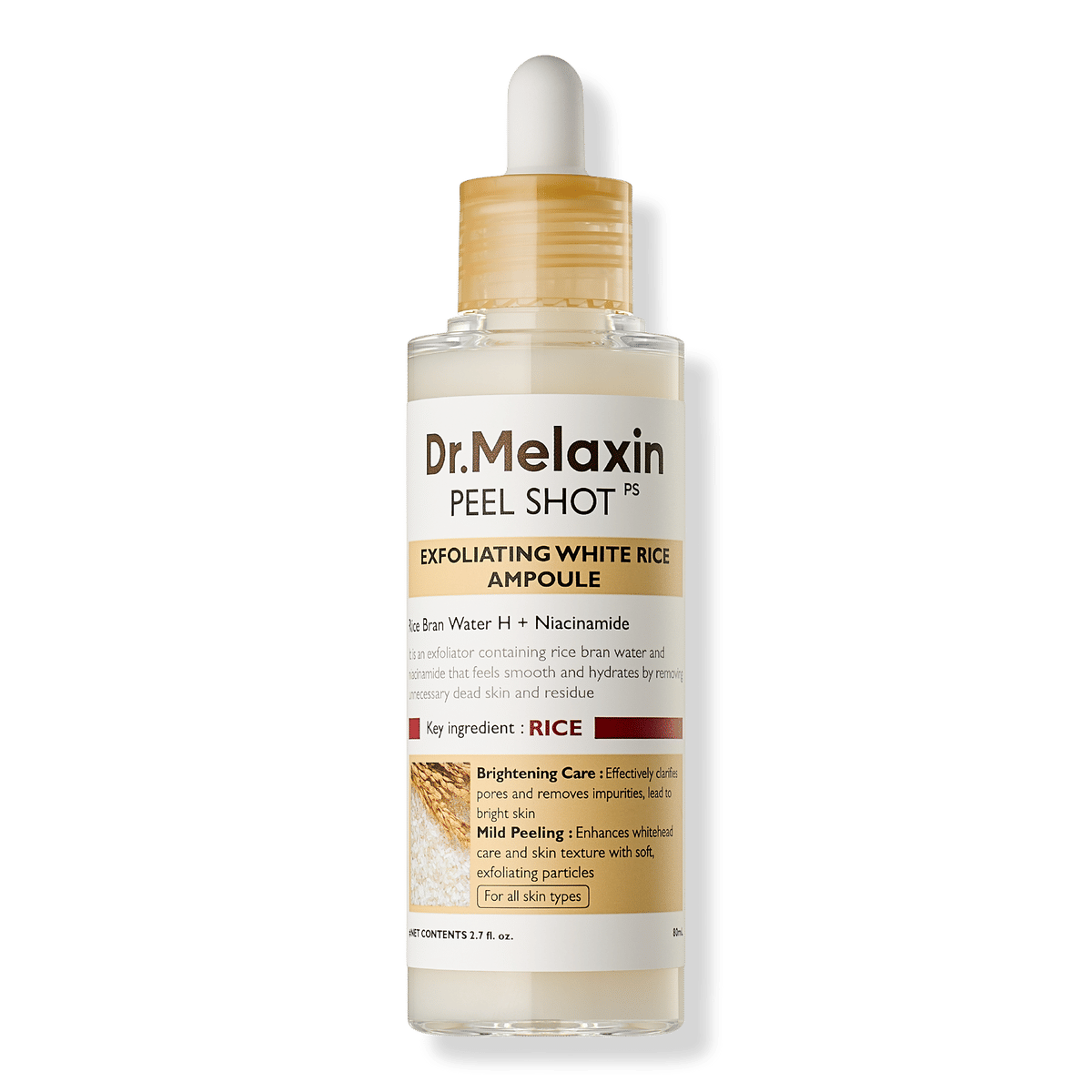 Dr. Melaxin Peel Shot Exfoliating White Rice Ampoule
