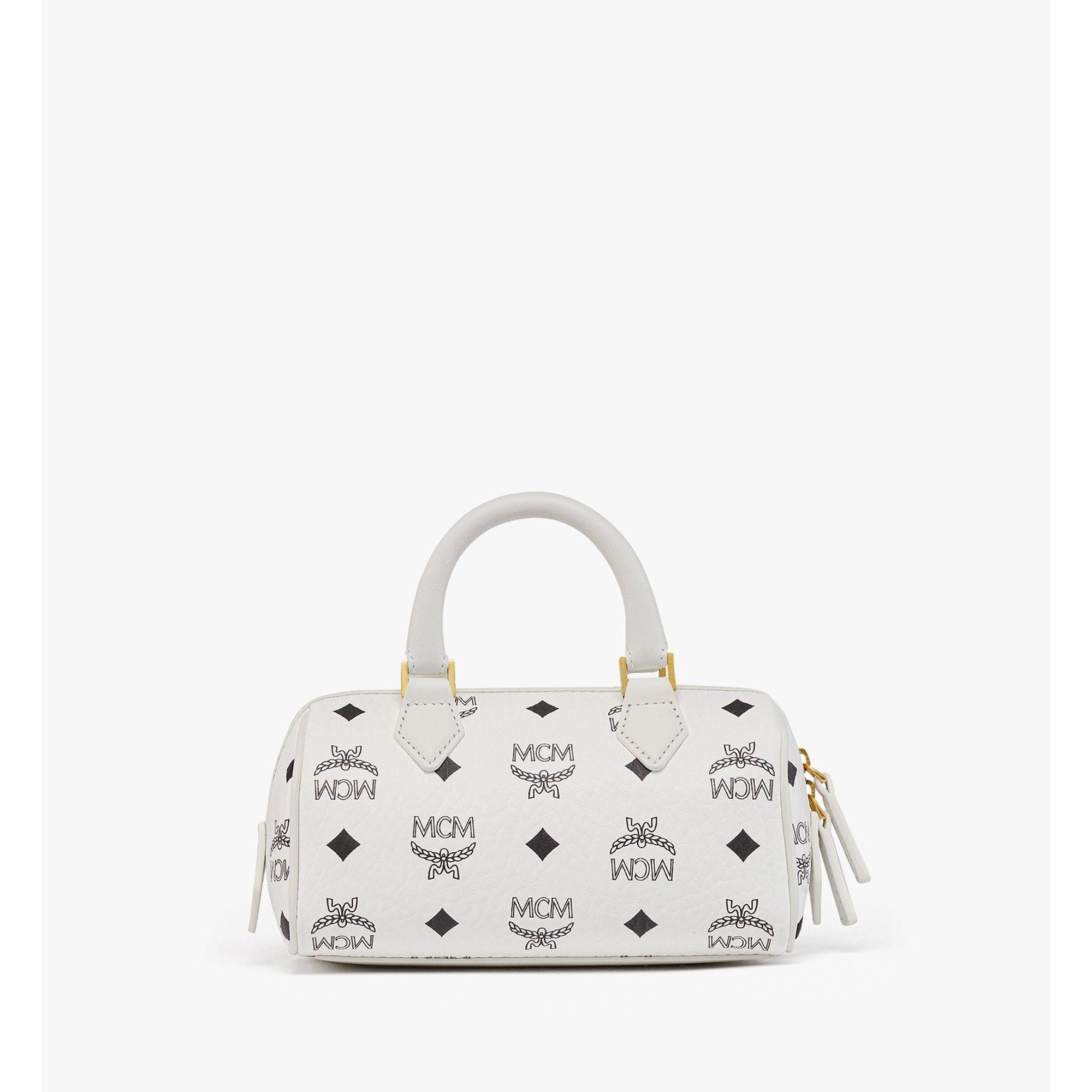 MCM Mini Ella Boston Bag in Visetos