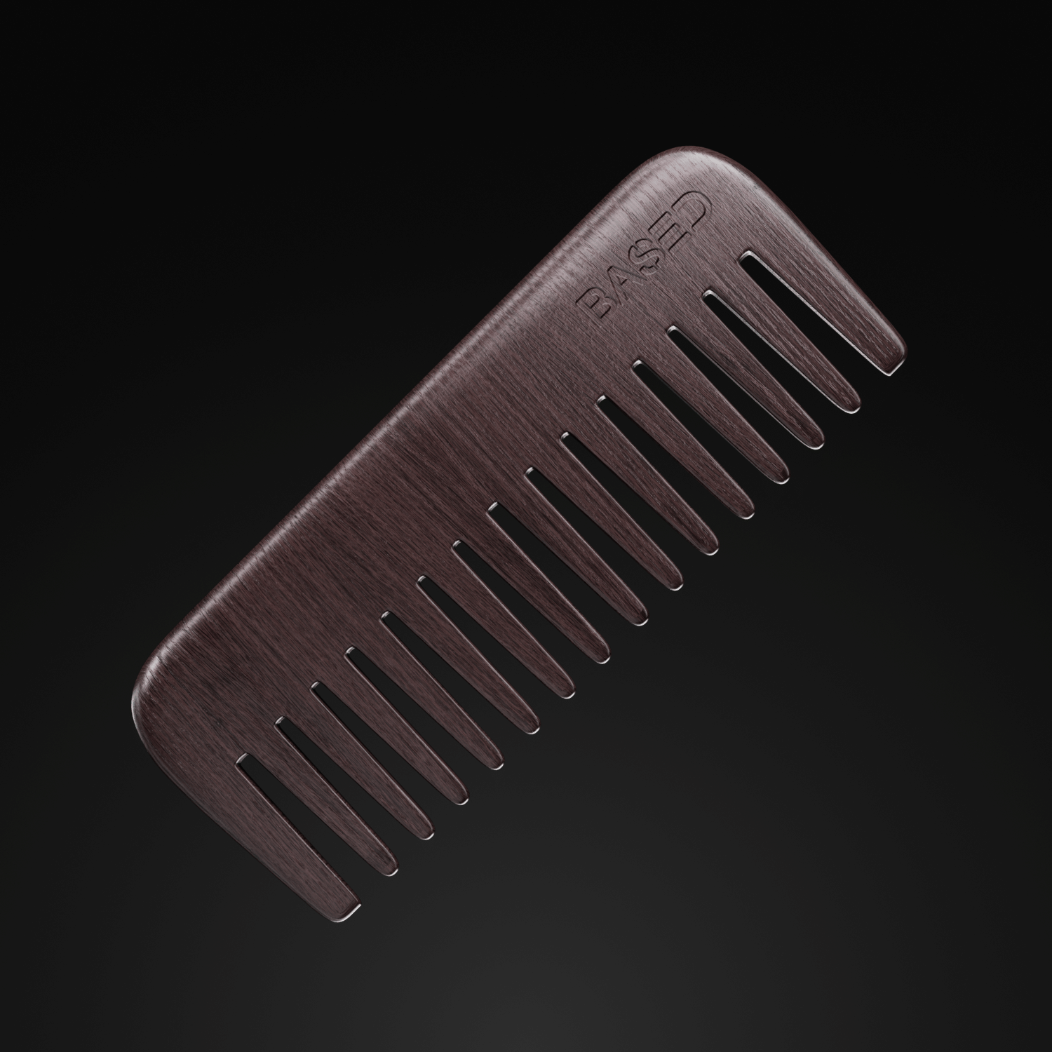 Based Wooden Hair Comb