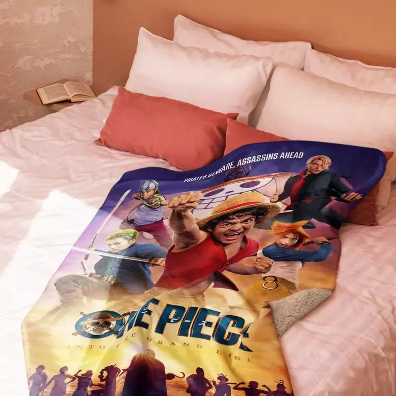 One Piece Pirates Beware Sherpa Blanket