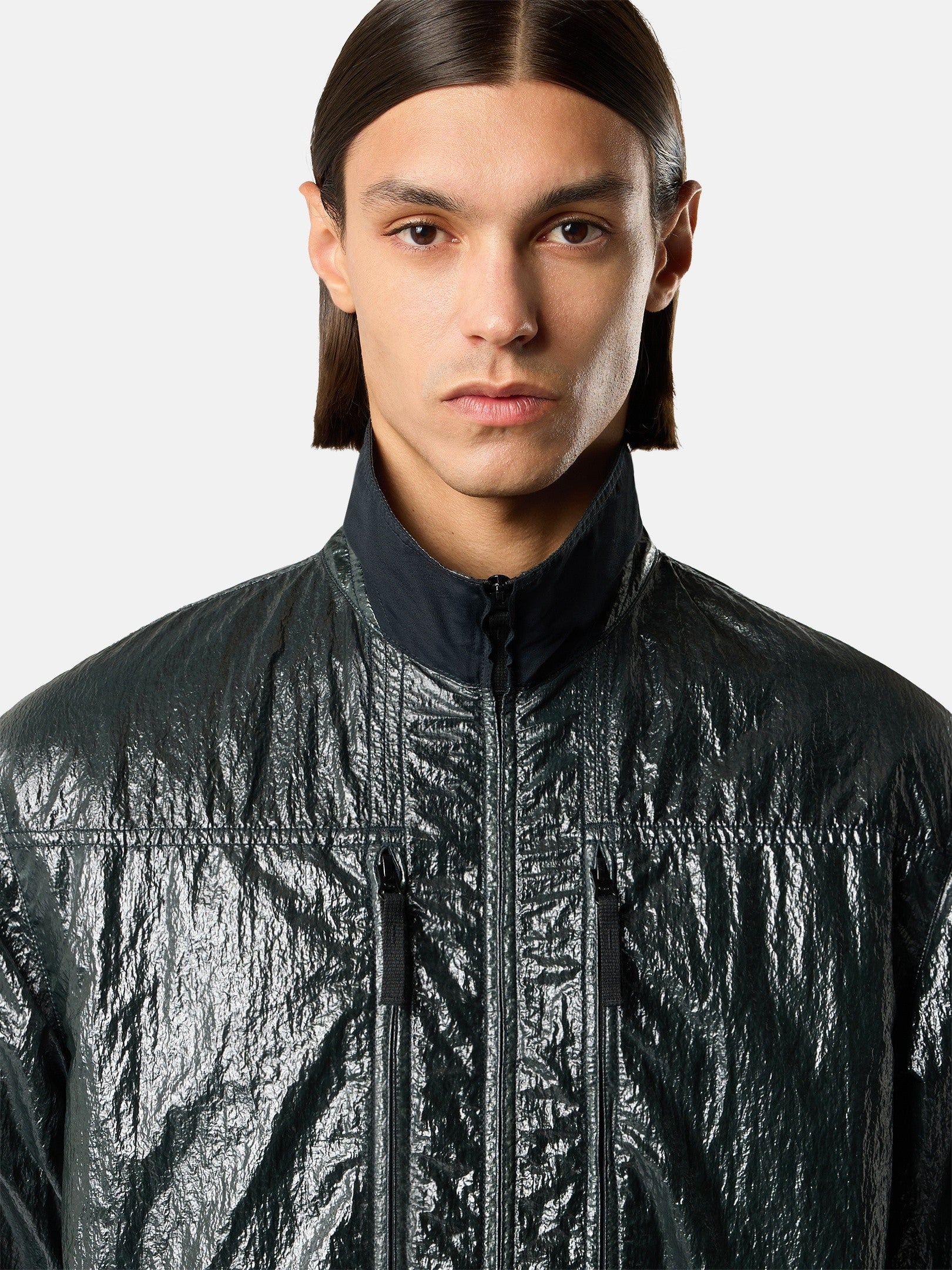 Stone Island Comfort-Fit Zip-Up Overshirt with Chest Pockets 1200031