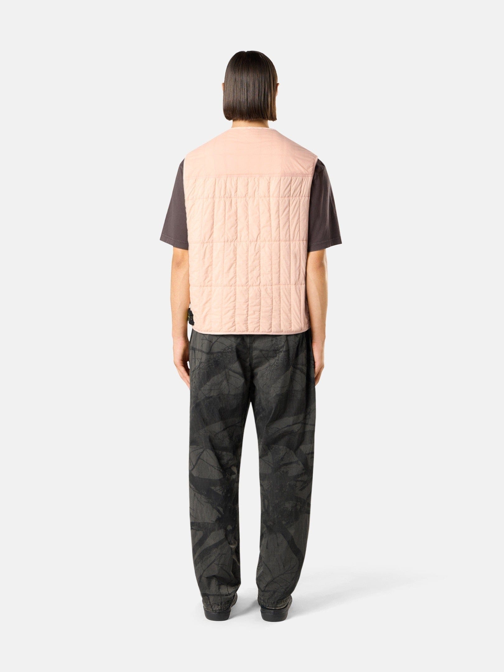 Stone Island Quilted Padded Vest with Anti-Drop Finish G100005
