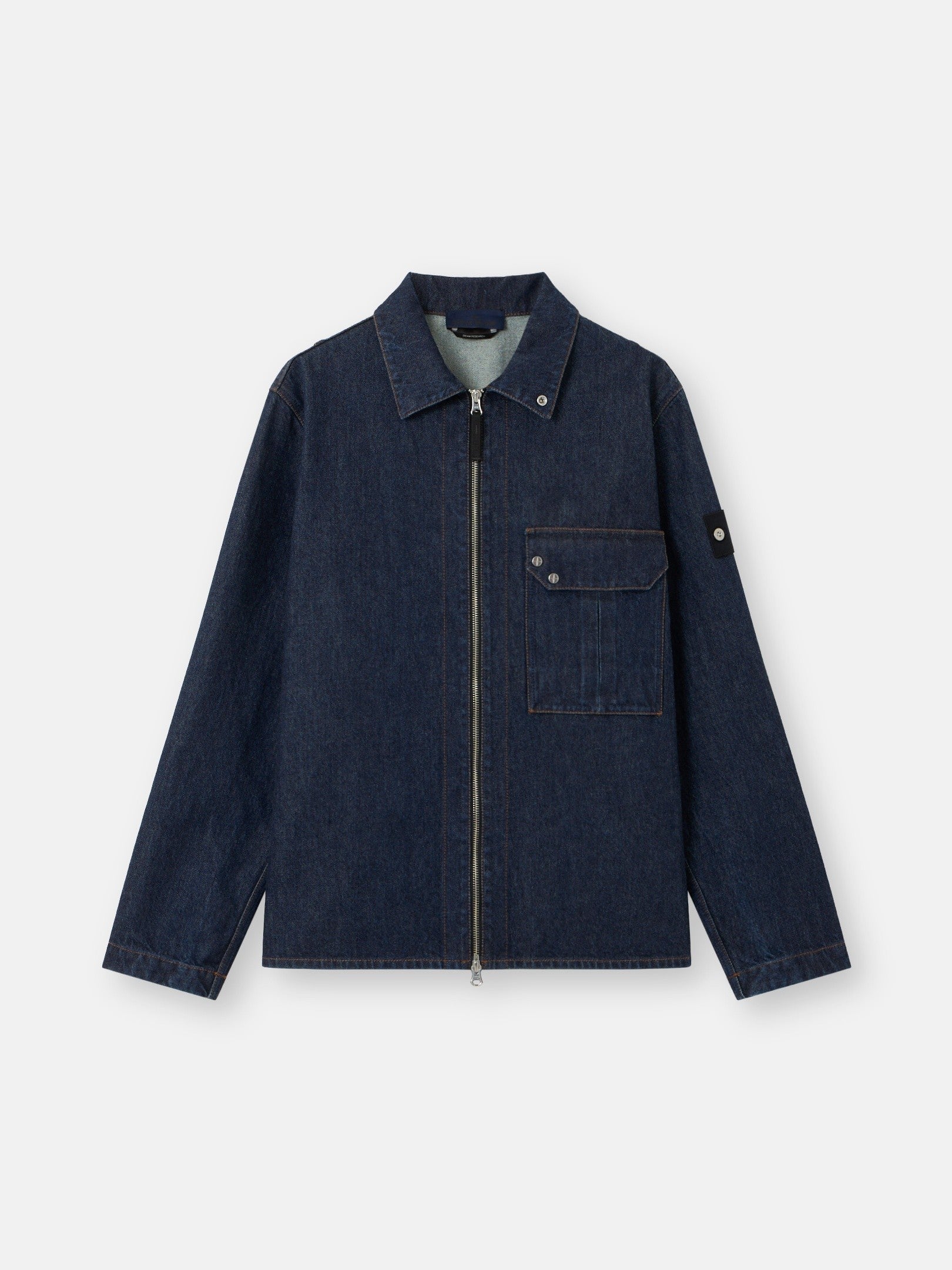Stone Island Comfort-Fit Overshirt with Zip Fastening 1200002