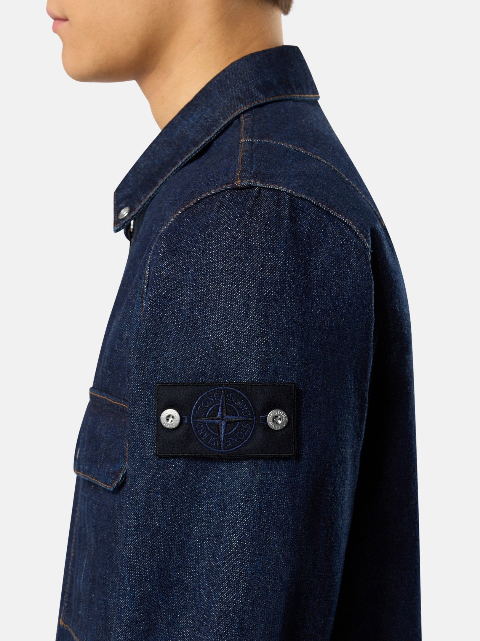 Stone Island Comfort-Fit Overshirt with Zip Fastening 1200002