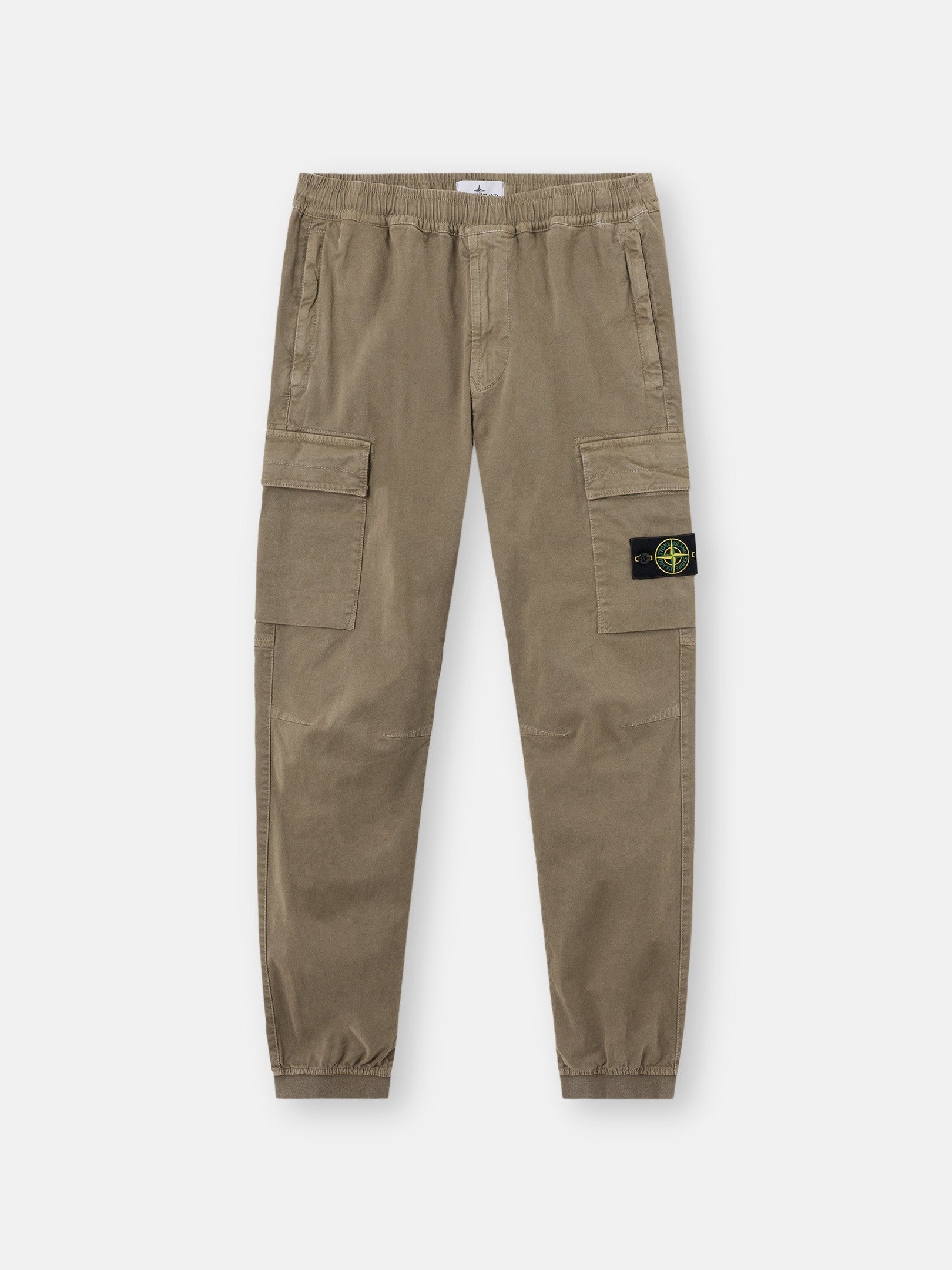 Stone Island Regular-Tapered-Fit Cargo Trousers with Elasticated Waistband 3100033