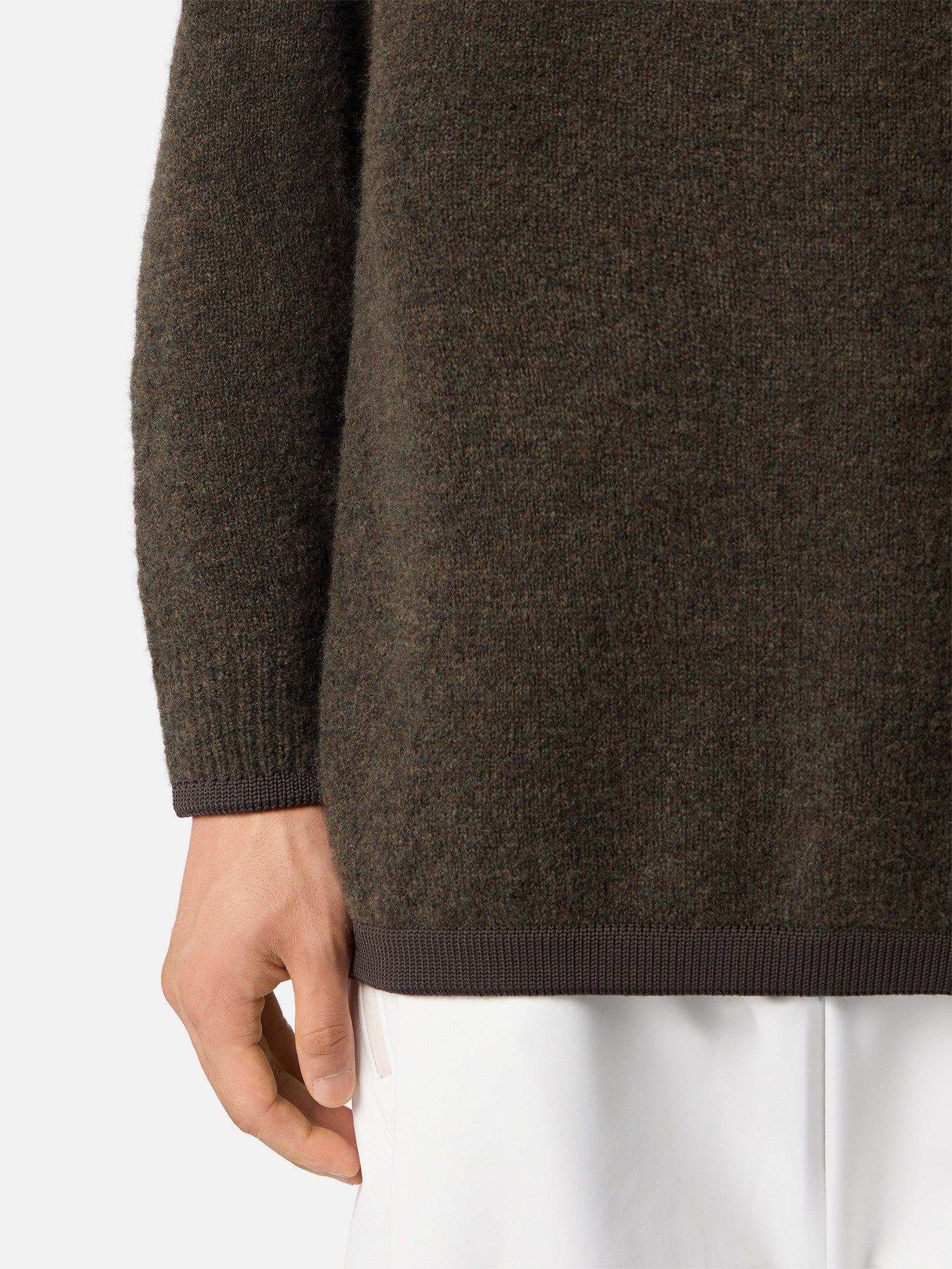 Stone Island Loose-Fit Crewneck Jumper with Contrast Trims 5100028