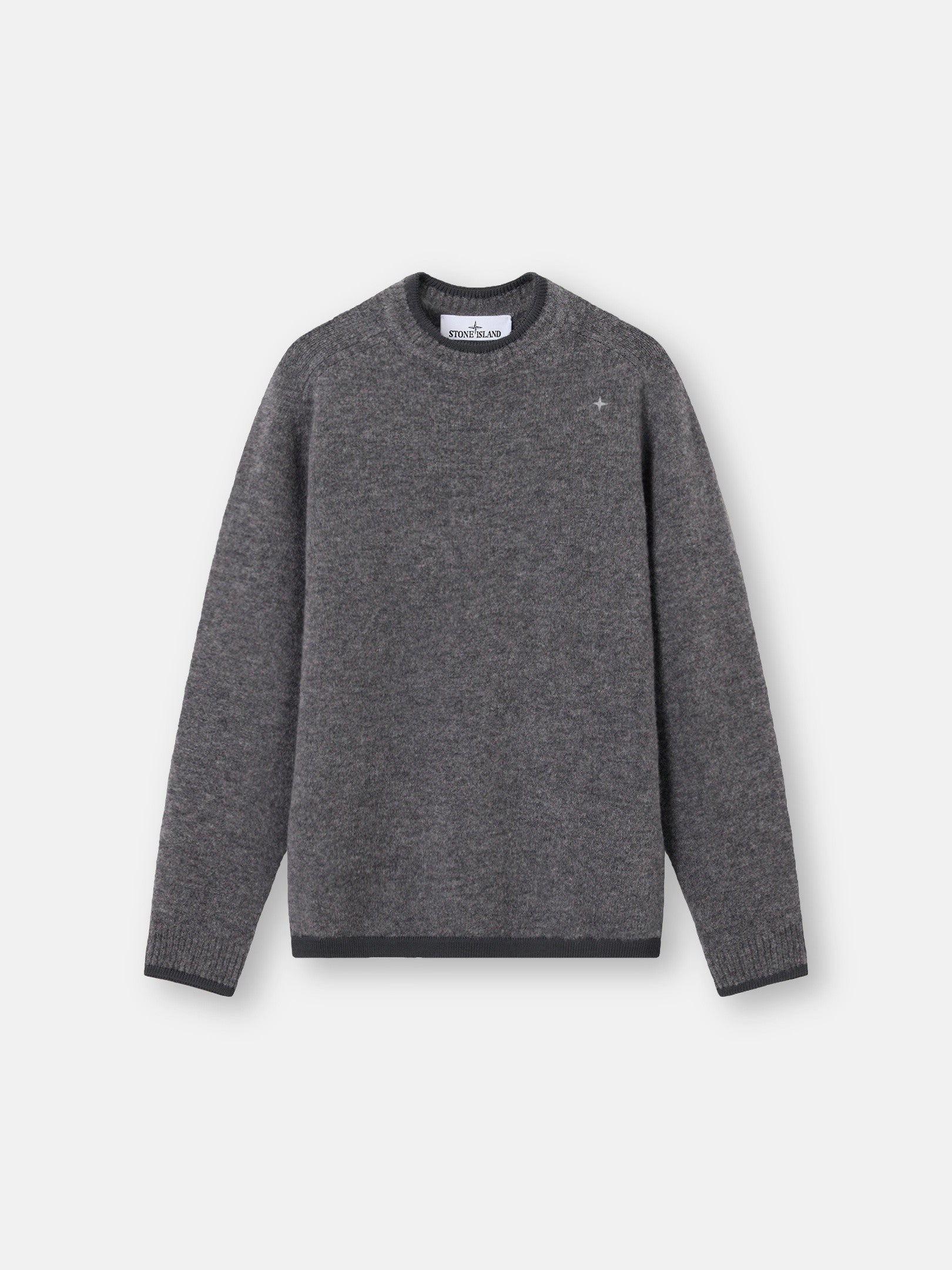Stone Island Loose-Fit Crewneck Jumper with Contrast Trims 5100028