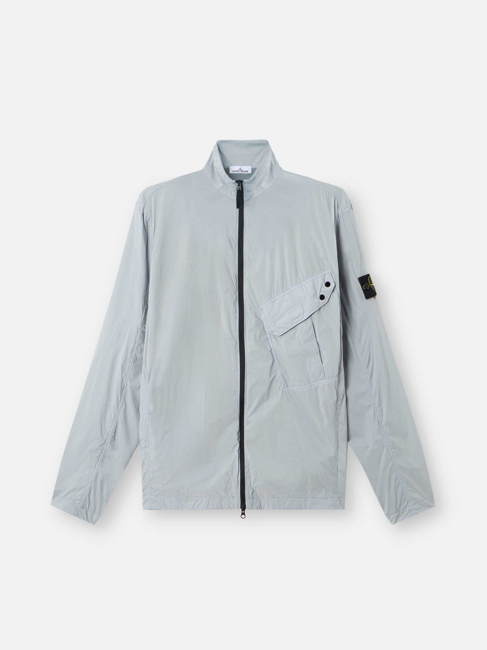 Stone Island Comfort-Fit Zip-Up Overshirt with Chest Pocket 1200015