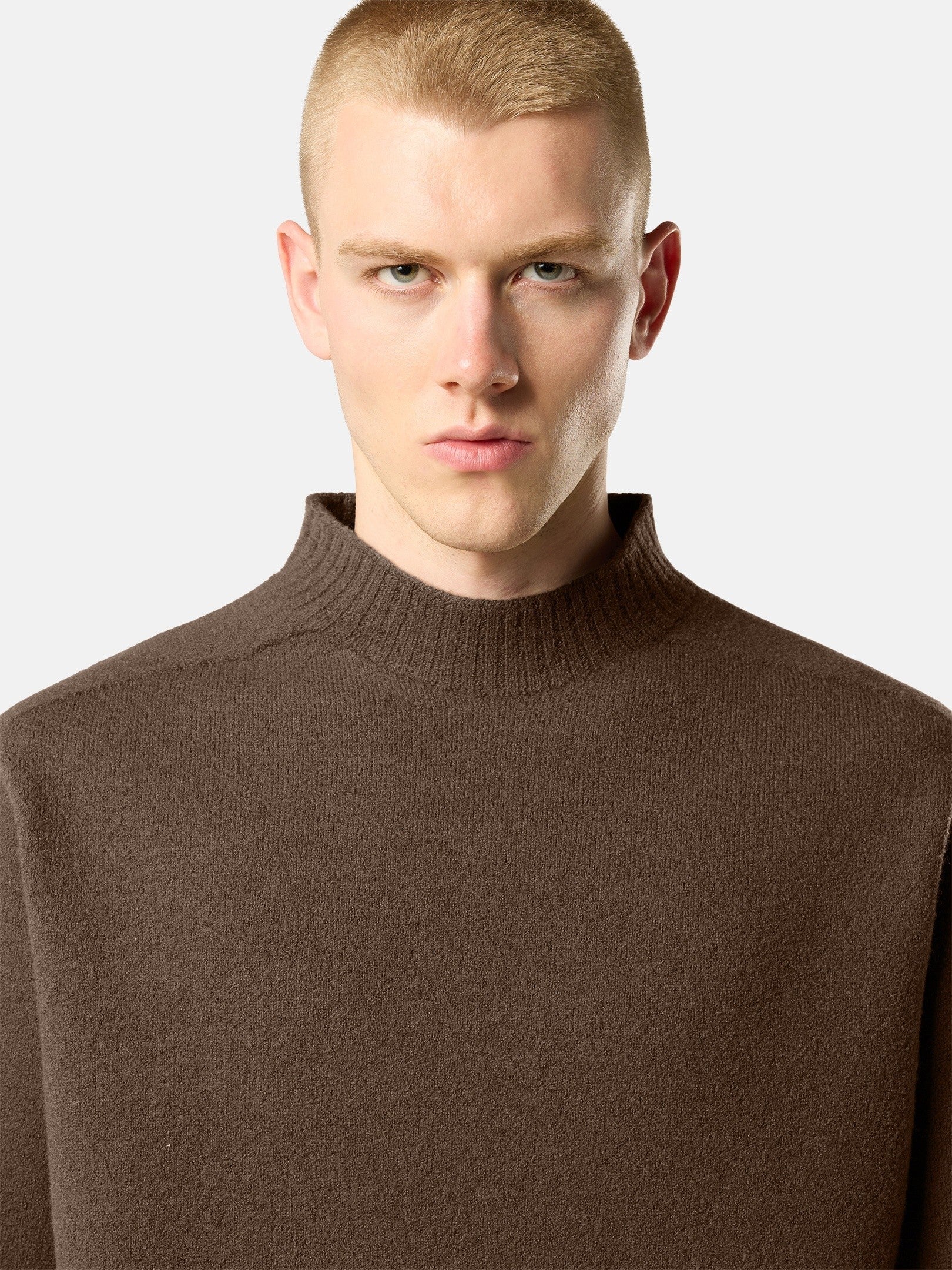 Stone Island Regular-Fit Mock Neck Jumper with Rolled Edges 5100041