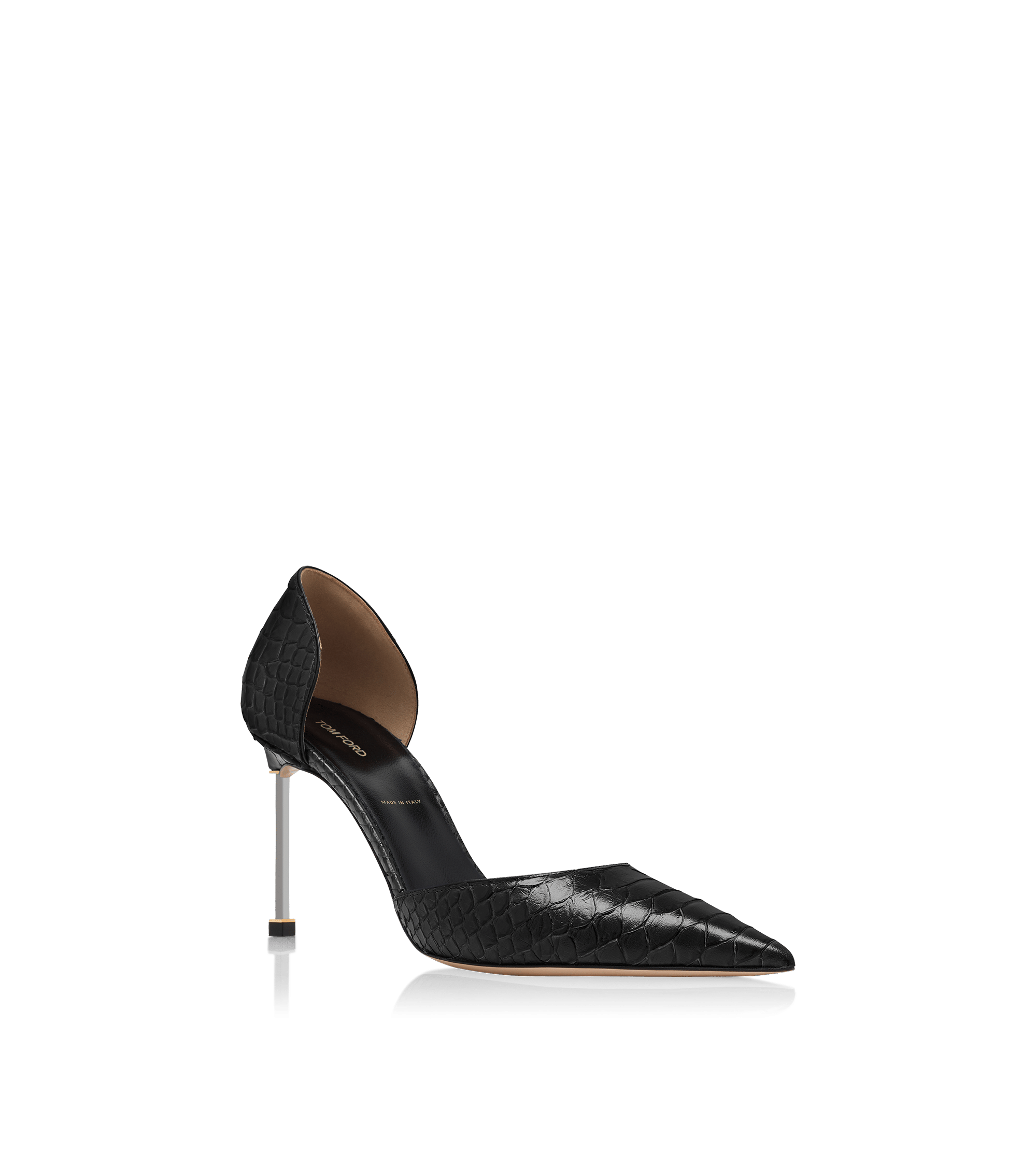 Tom Ford Semi Shiny Printed Python Spire D'orsay Pump